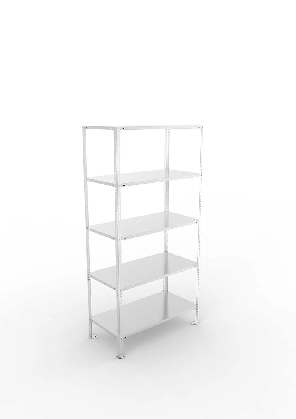 Kellerregal Pro Schraubsystem Grundregal 200×100×50 cm, 80 kg, 5 Böden, verzinkt
