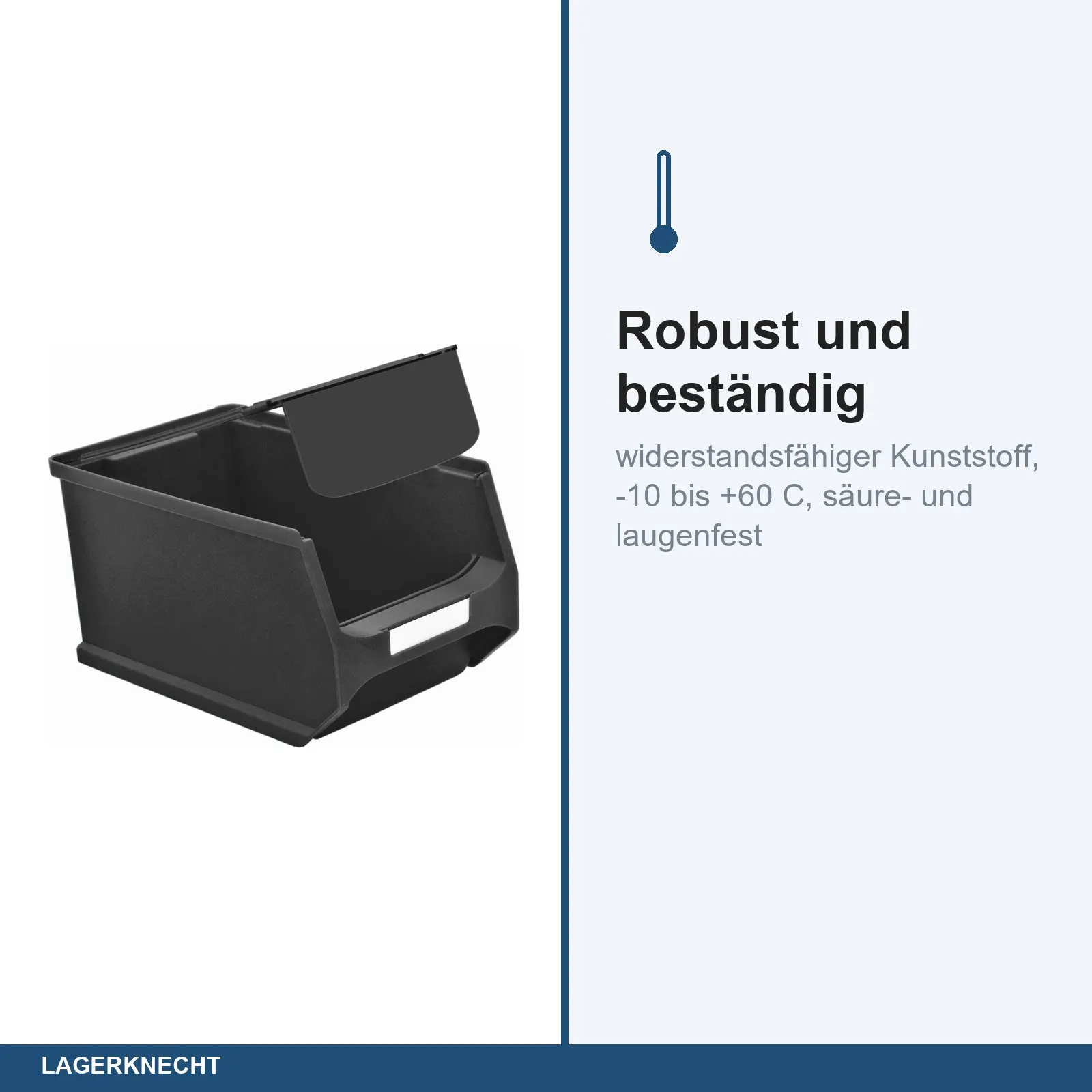 Abdeckung für Sichtlagerbox 3.0 leitfähig (Pack = 10 Stück)