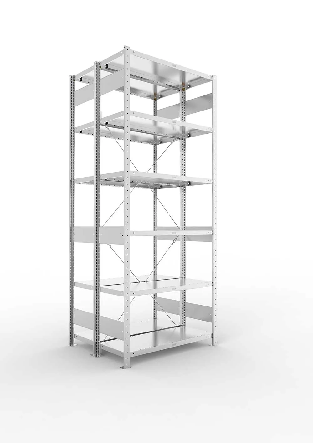 Metallregal Zusatzboden – 150×40 cm, 200 kg, verzinkt