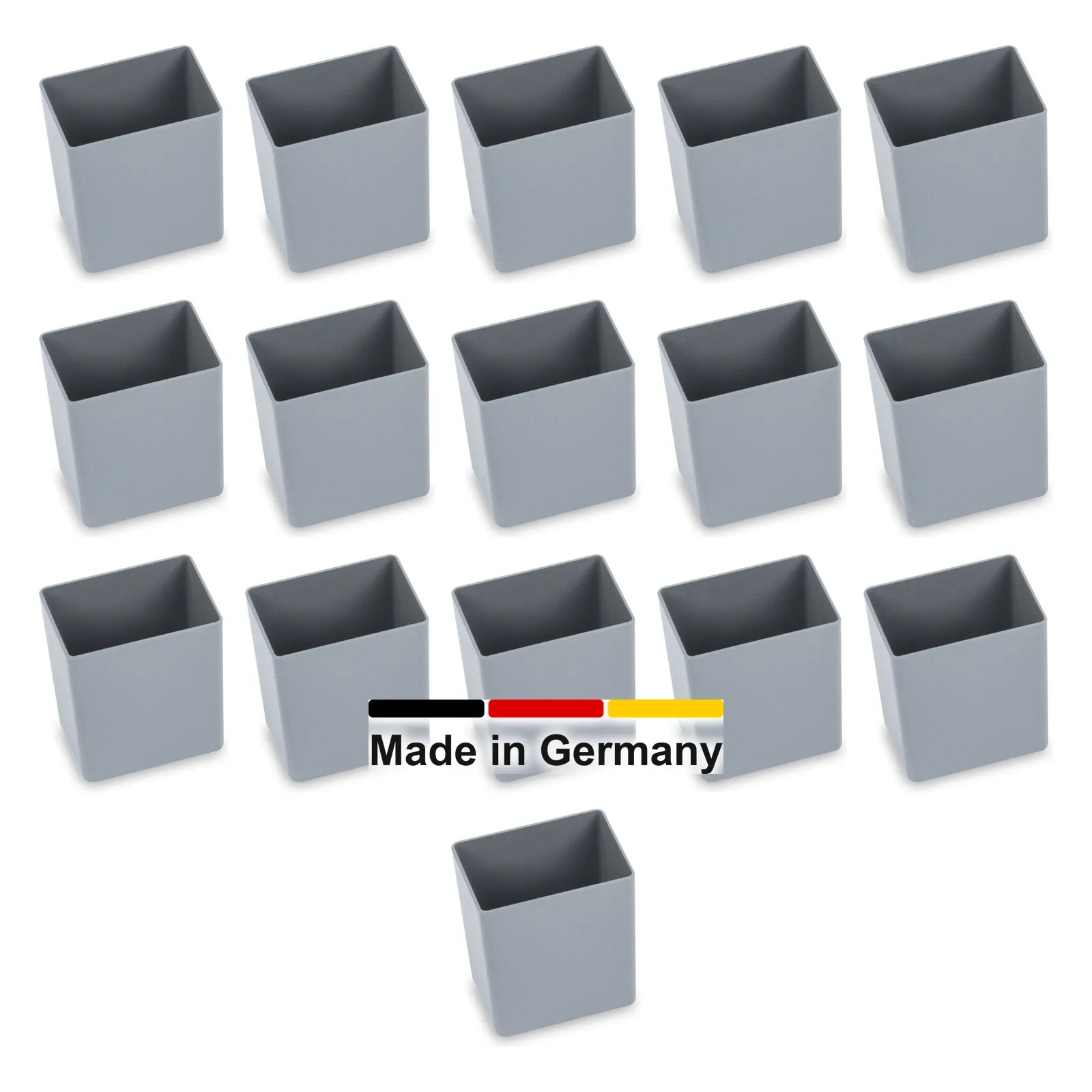 16x Einsatzkasten 9,1x6,7x10 cm - füllt eine Eurobox 40x30