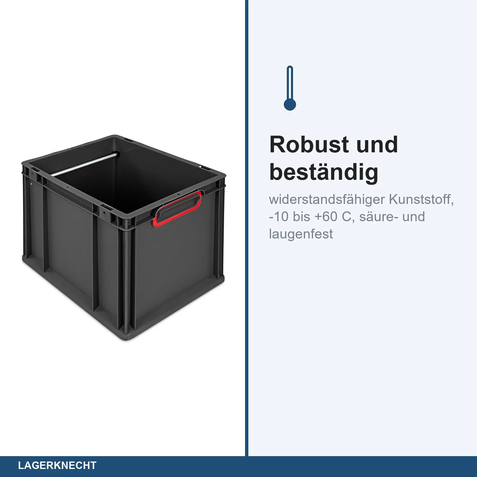 Hängeregisterbox 40x30x32 cm, NextGen Cycle, Griffe geschl., rot