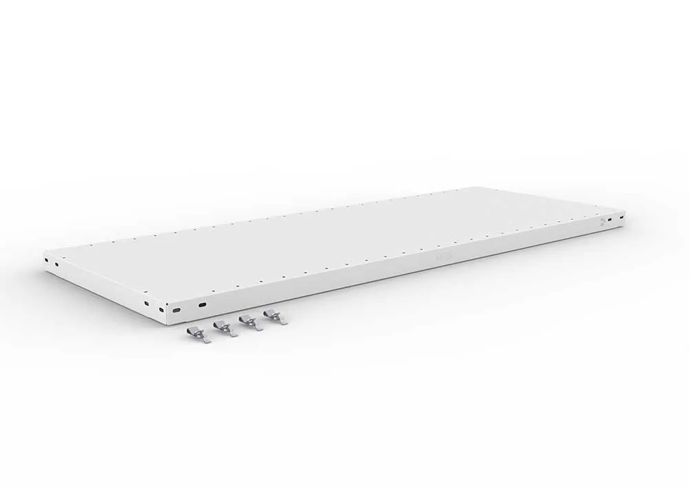 Metallregal Zusatzboden – 130×50 cm, 230 kg, RAL 7035