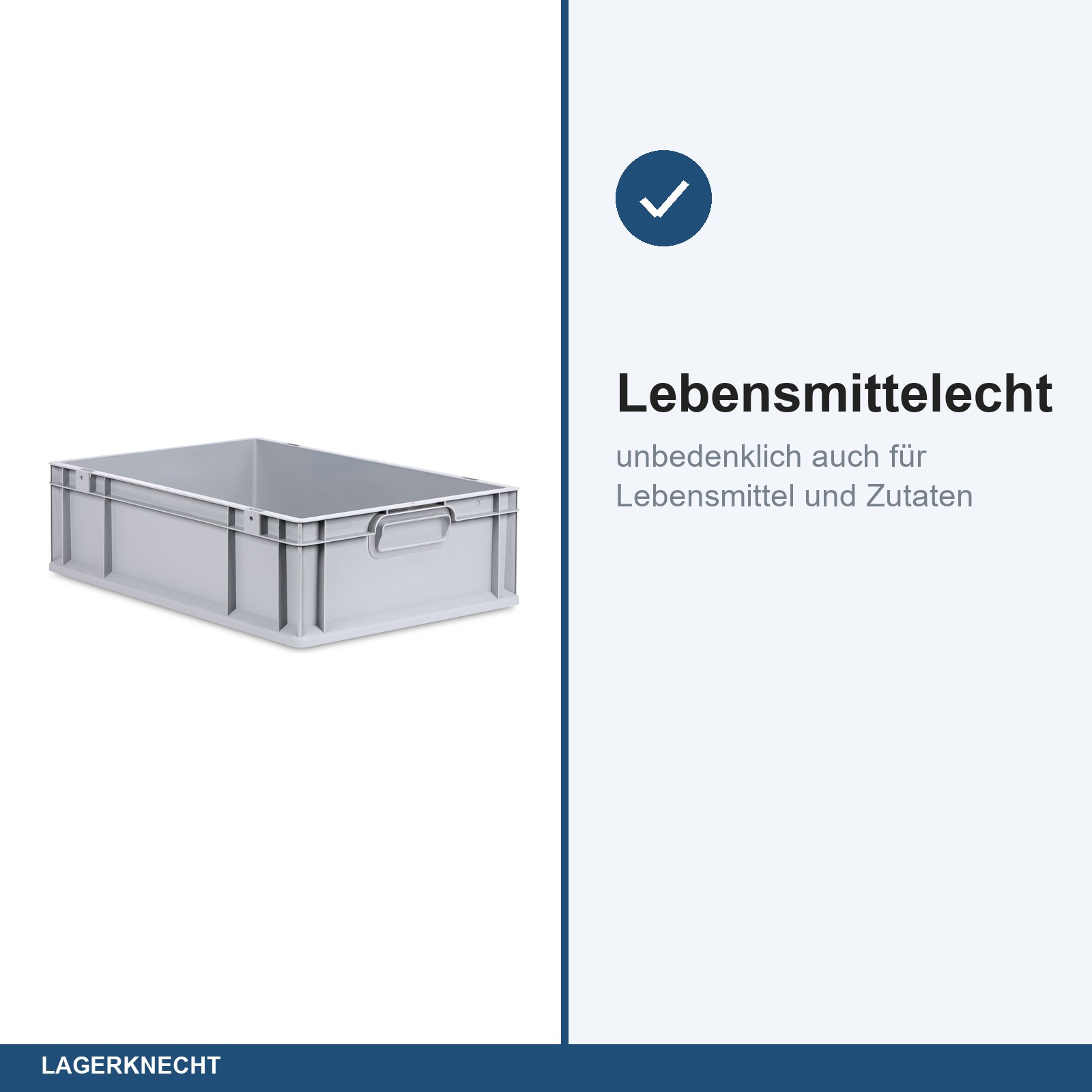 Eurobox 60x40x17 cm mit Scharnierdeckel, NextGen