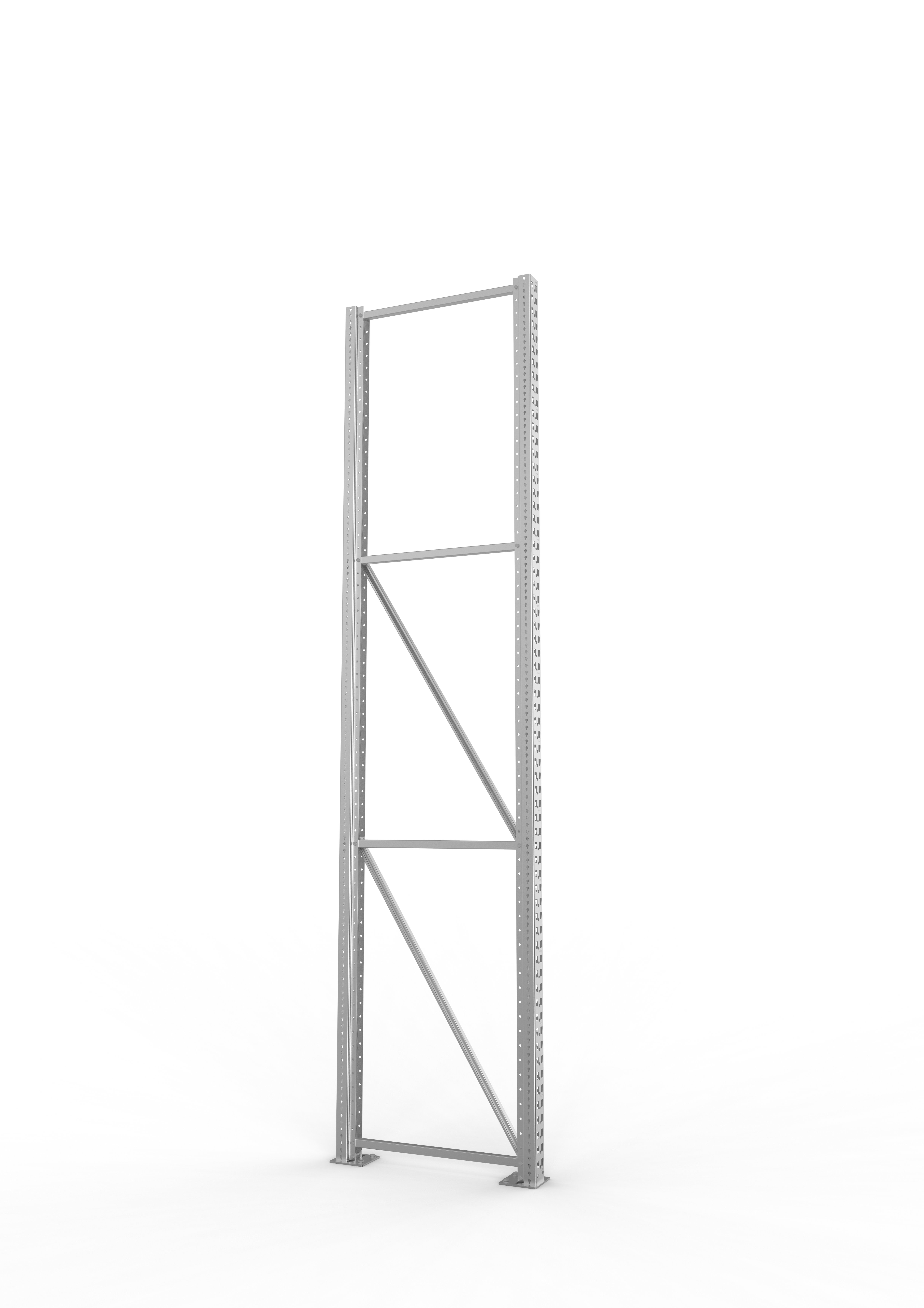 Palettenregal Ständer 85/20 S – 330×80 cm, verzinkt