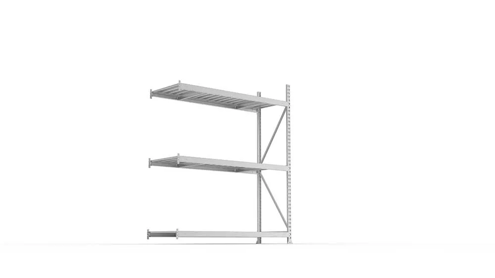 Weitspannregal Anbauregal 220×180×65 cm – Stahlpaneele, verzinkt