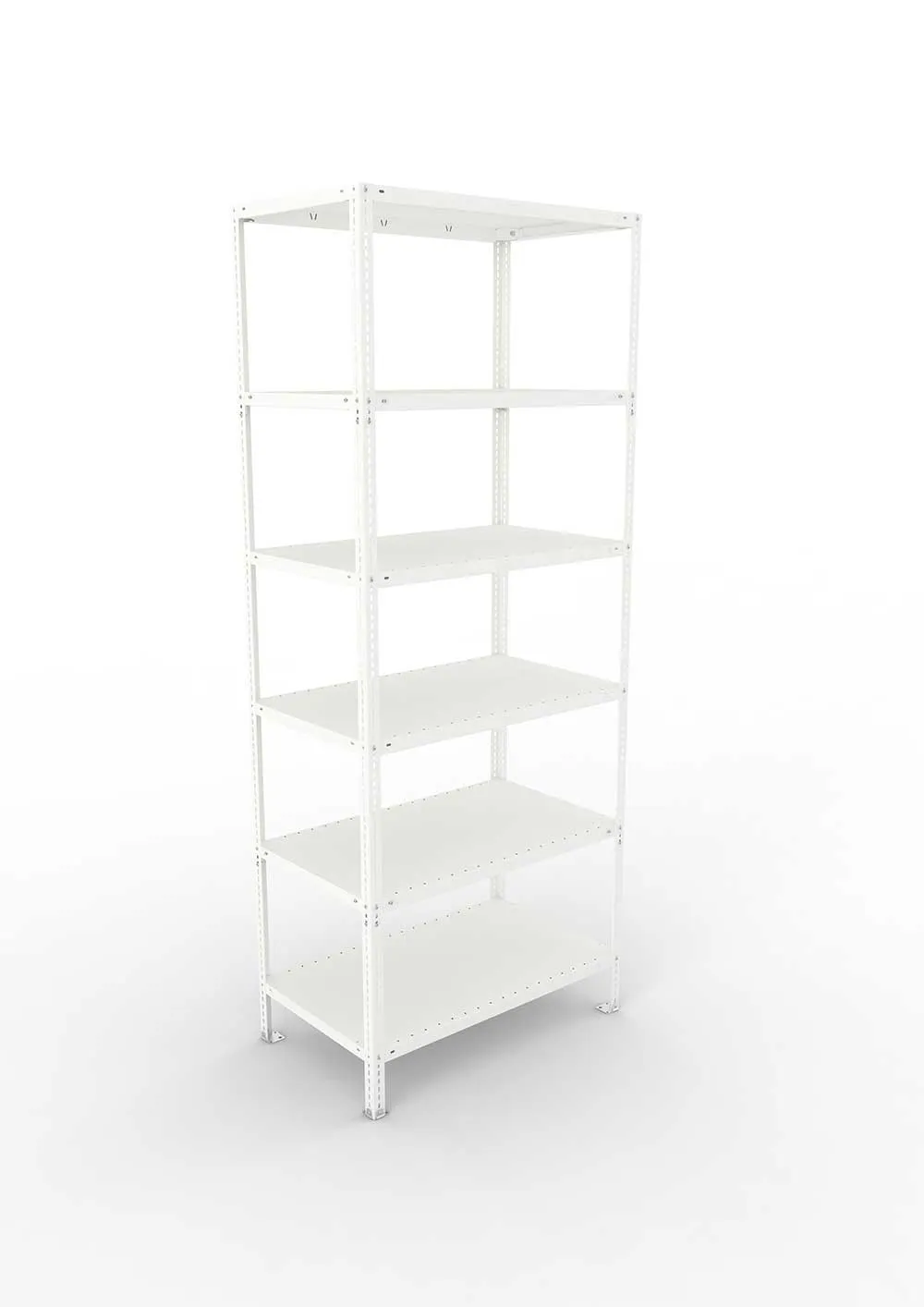 Kellerregal Pro Schraubsystem Grundregal 250×100×60 cm, 150 kg, 6 Böden
