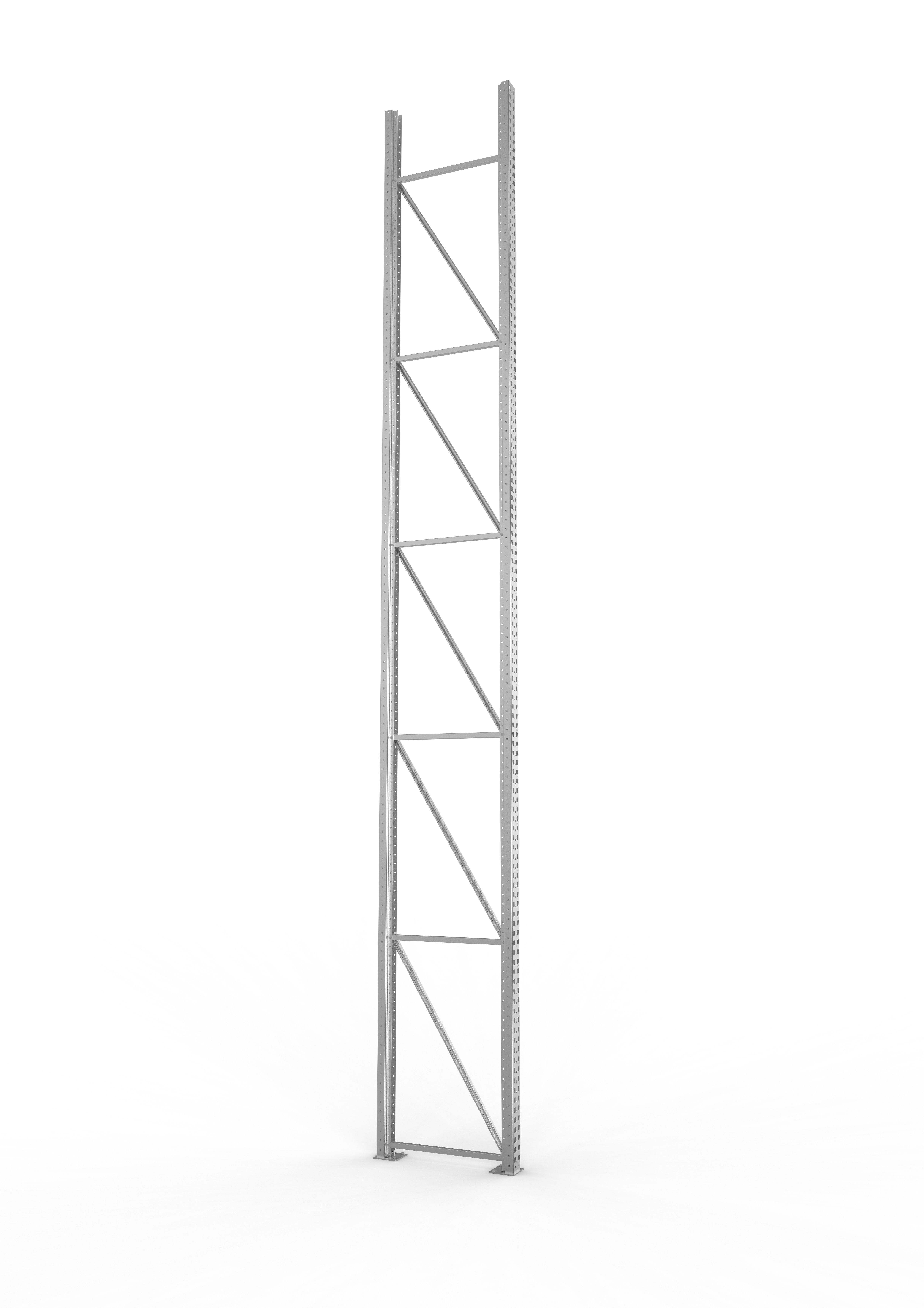 Palettenregal Ständer 100/20 S – 600×80 cm, verzinkt