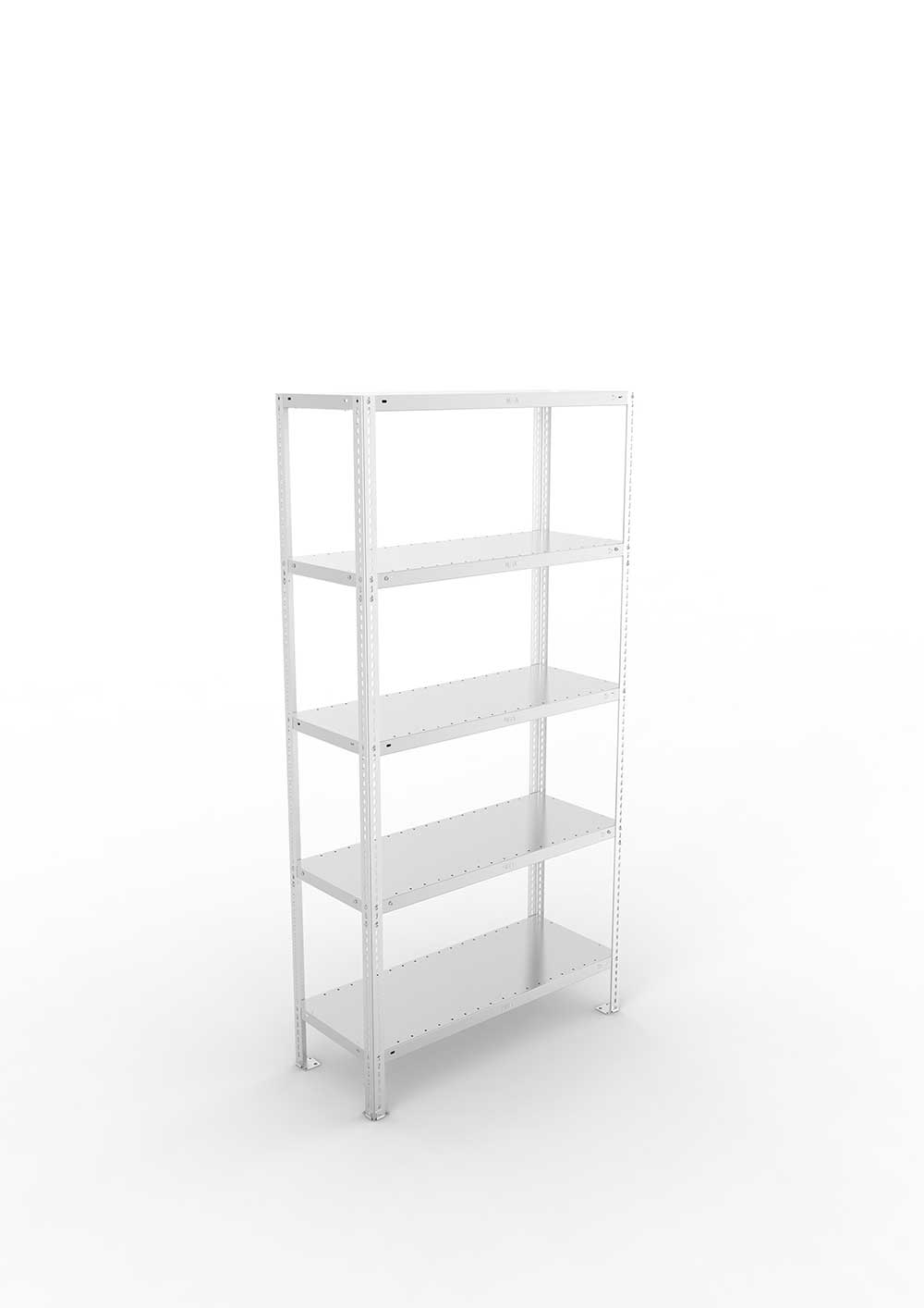 Kellerregal Pro Schraubsystem Grundregal 200×100×40 cm, 150 kg, 5 Böden, verzinkt