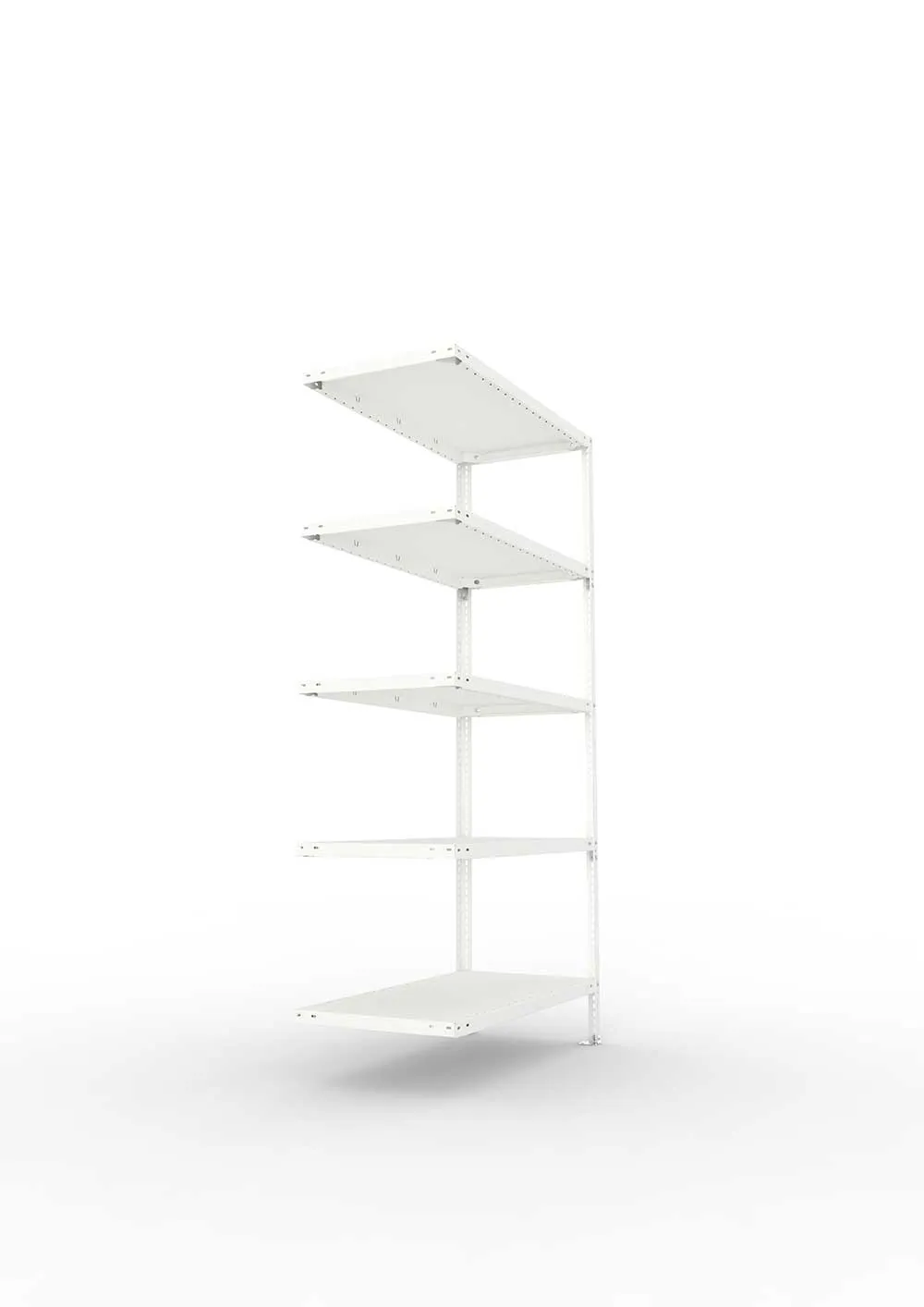 Kellerregal Pro Schraubsystem Anbauregal 200×100×50 cm, 150 kg, 5 Böden