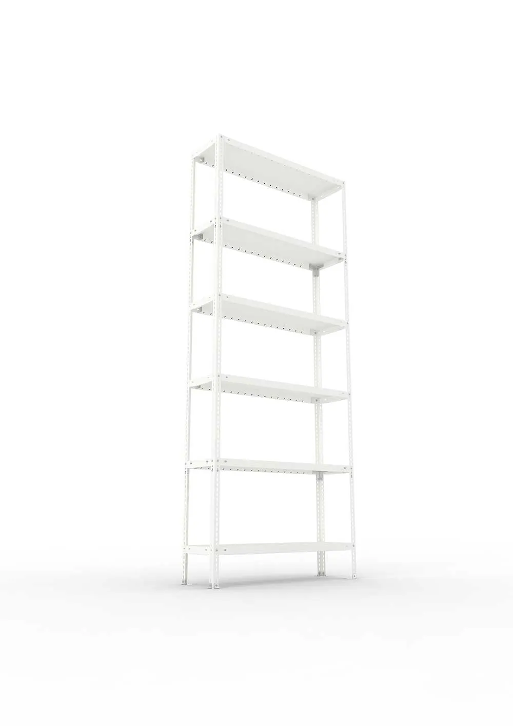 Kellerregal Pro Schraubsystem Grundregal 250×100×30 cm, 100 kg, 6 Böden