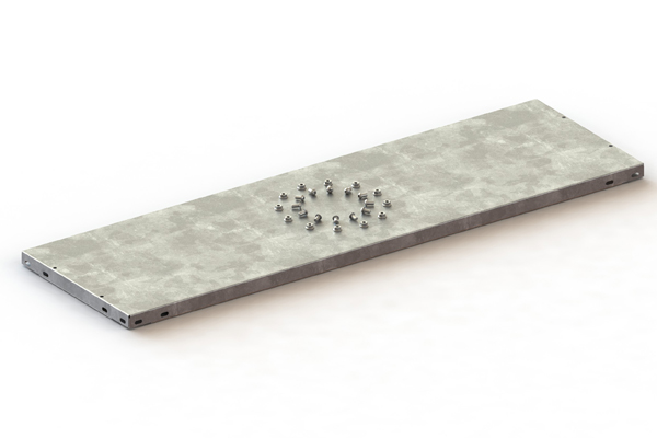 Abdeckboden 100×30 cm, verzinkt