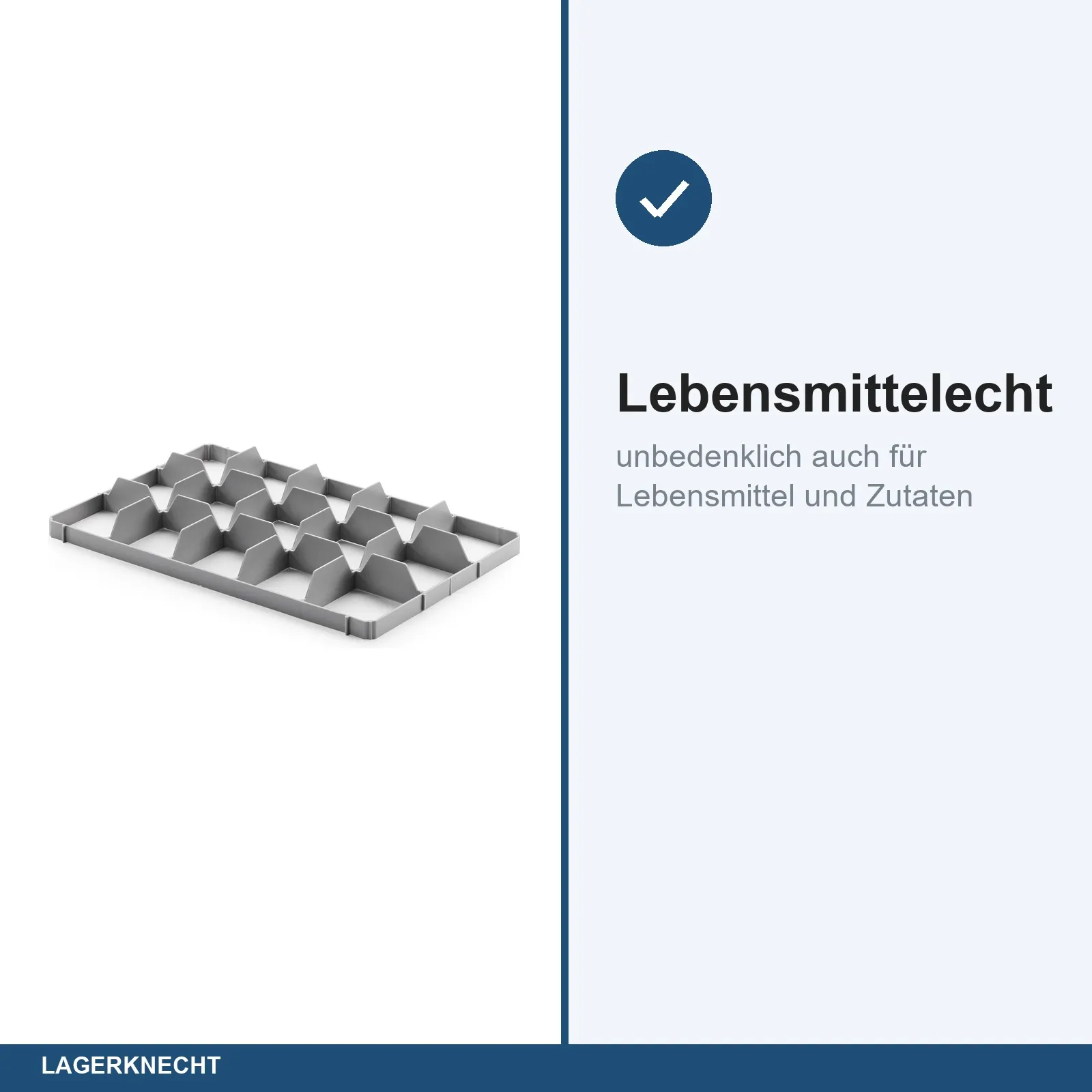 Gefache 3x5 - für 15 Gläser - Unterteil - 116x108x55 mm