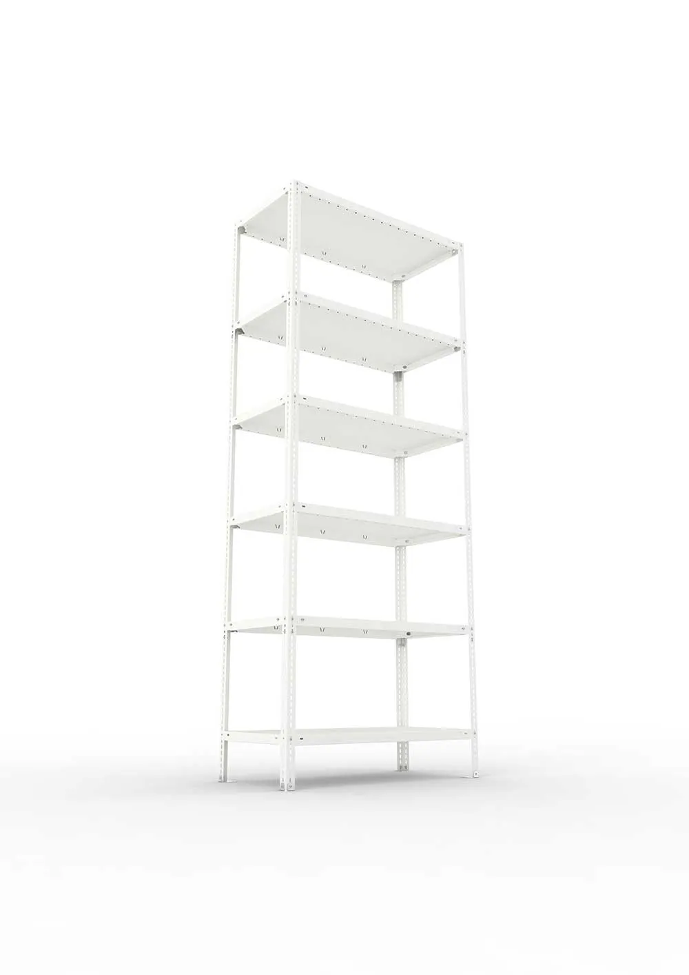 Kellerregal Pro Schraubsystem Grundregal 250×100×50 cm, 150 kg, 6 Böden