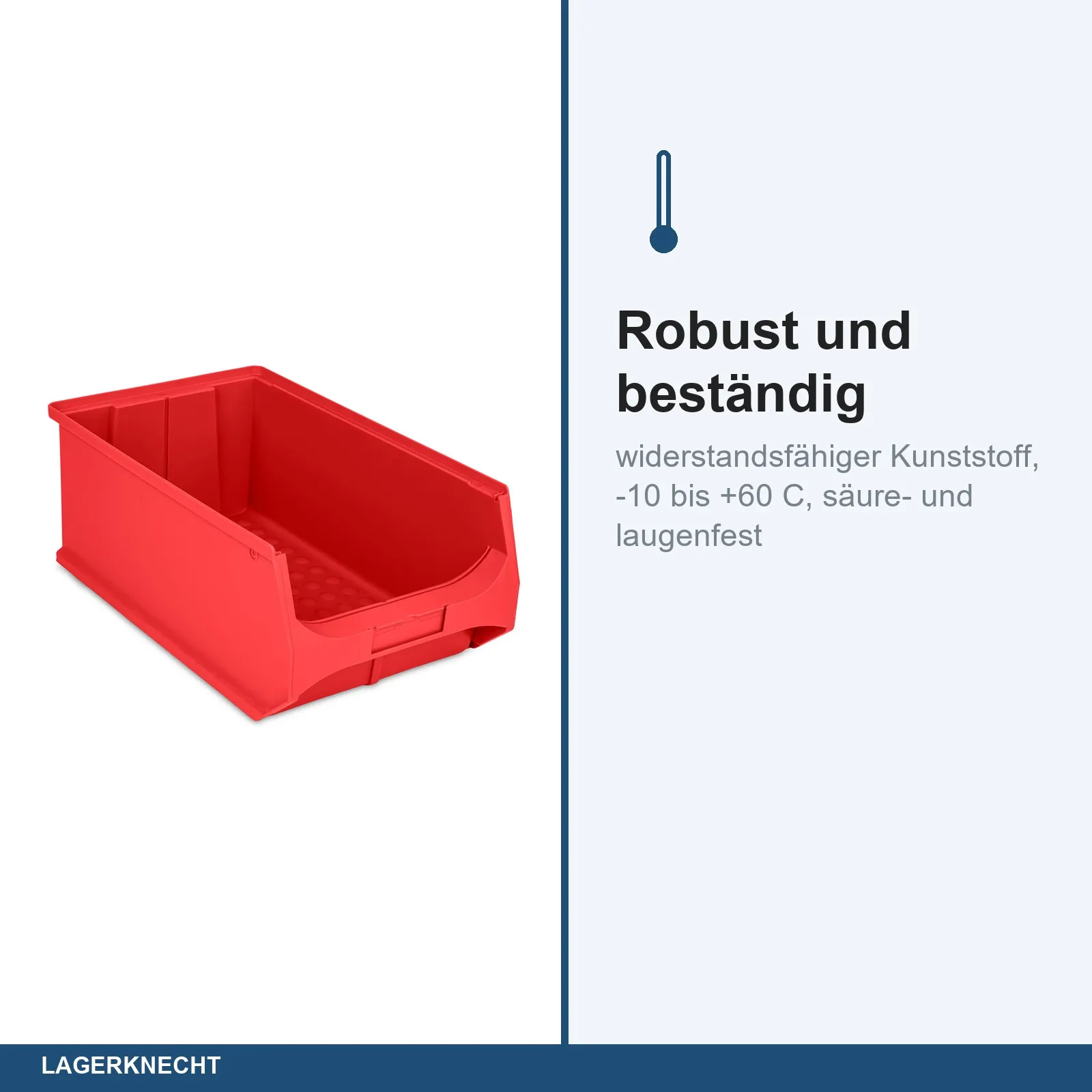 8x Sichtlagerbox 5.0 - rot
