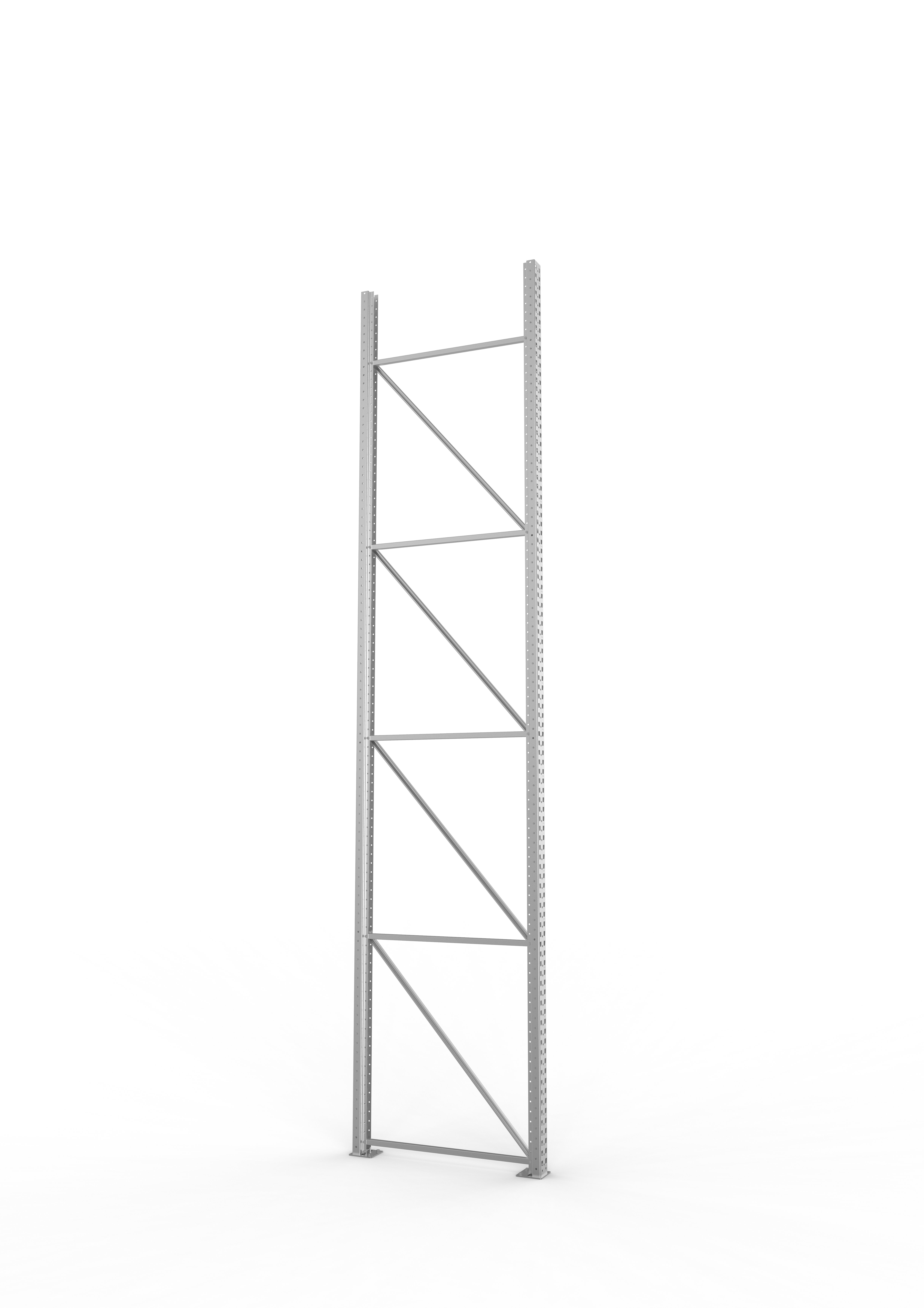 Palettenregal Ständer 100/20 S – 490×110 cm, verzinkt