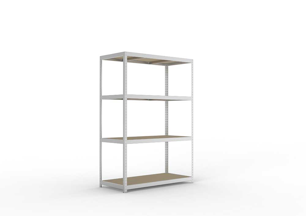 Schwerlastregal 247×170×80 cm – Spanplatten, verzinkt (Varianten)