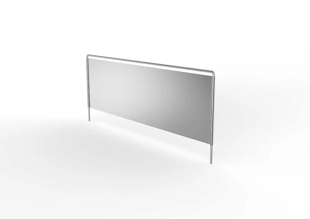 Metallregal Freistehender Fachteiler T500 x H150 vzk mit Bügel