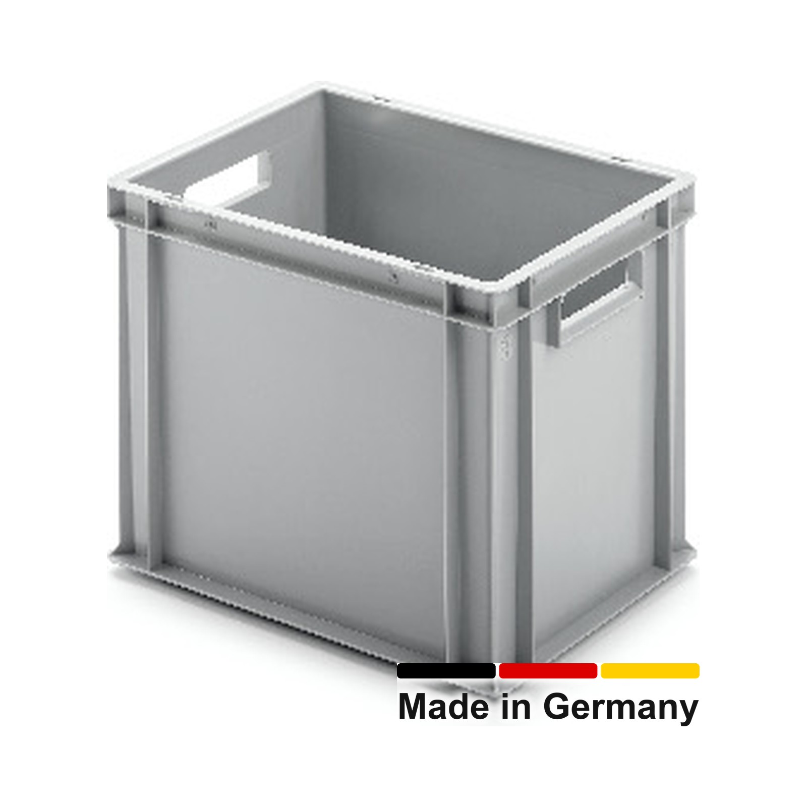 Eurobox 40x30x32 cm, UNISTA, Griffe offen, grau