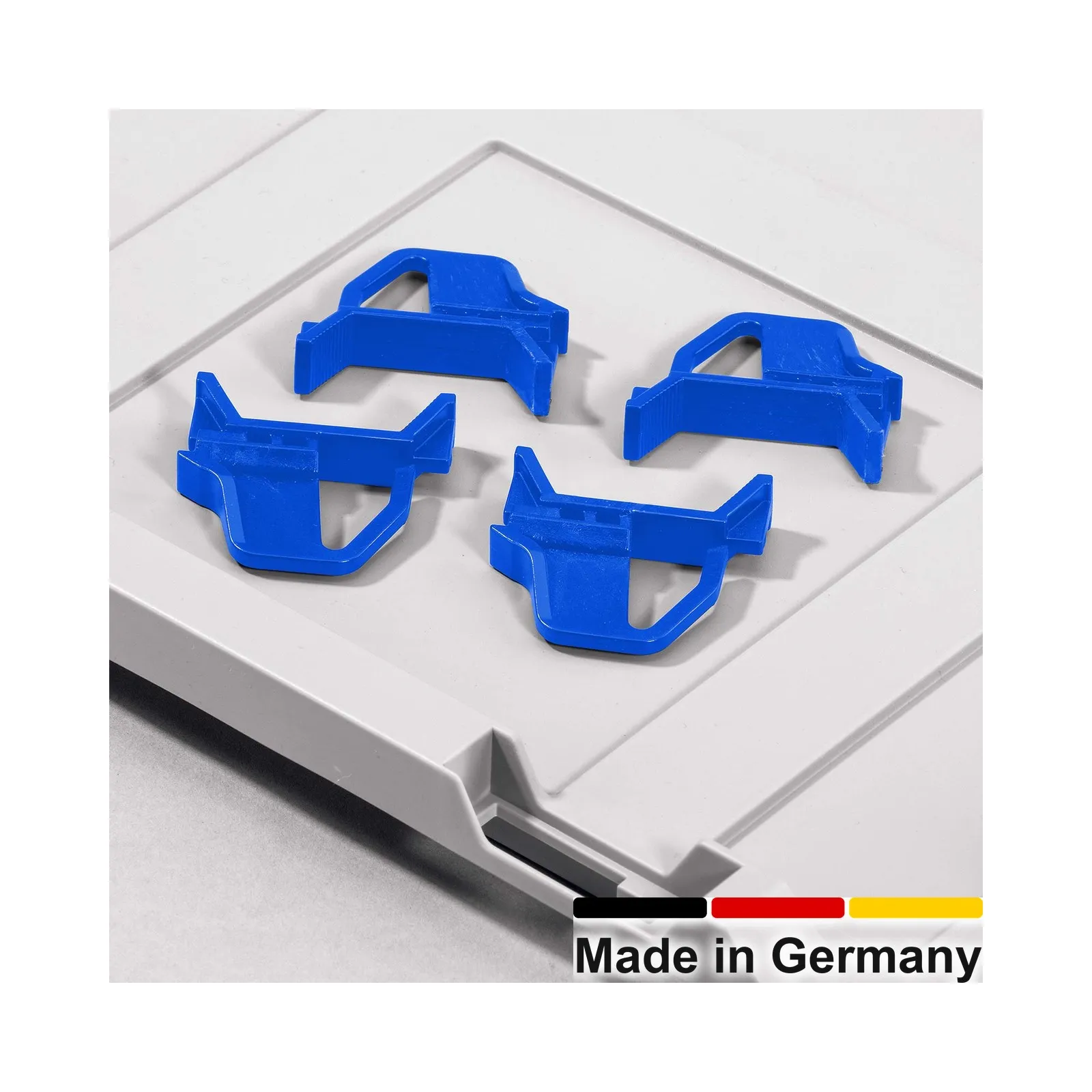 Auflagedeckel-Pack Eurobox NextGen - blau - 1 Pack a' 4 St. Schiebeschnappverschl.
