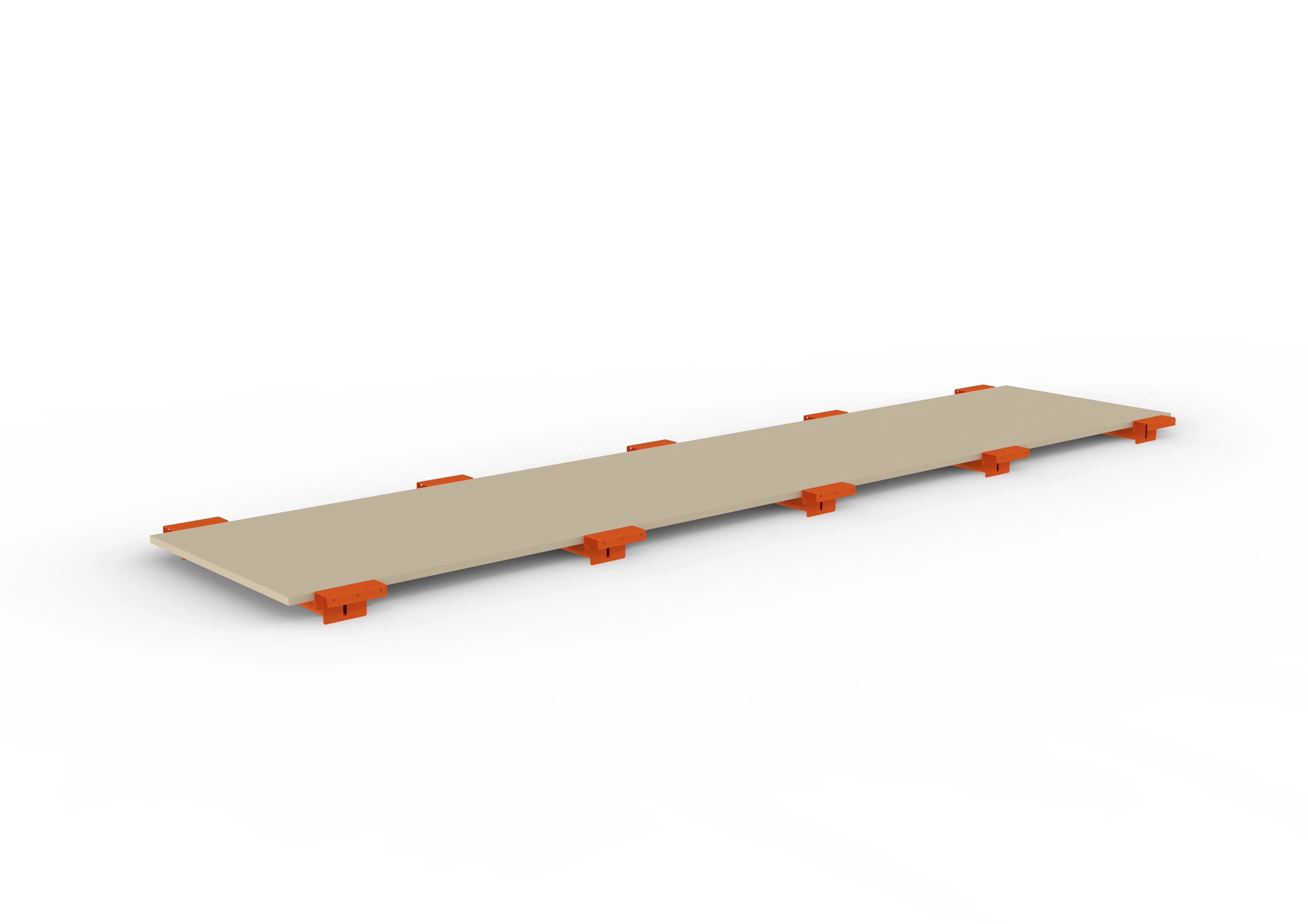 Palettenregal Spanplattenboden + Tiefenauflage 330×80 cm, 19 mm