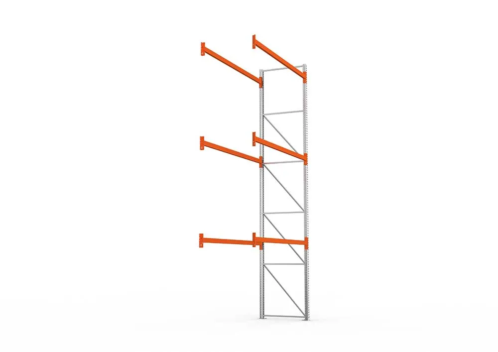 Palettenregal Anbaumodul – 550×278×110 cm, bis 500 kg, 4 Ebenen