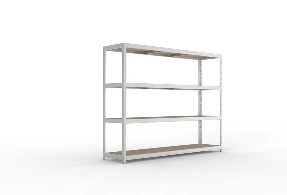 Schwerlastregal 197×250×60 cm – Spanplatten, verzinkt (Varianten)