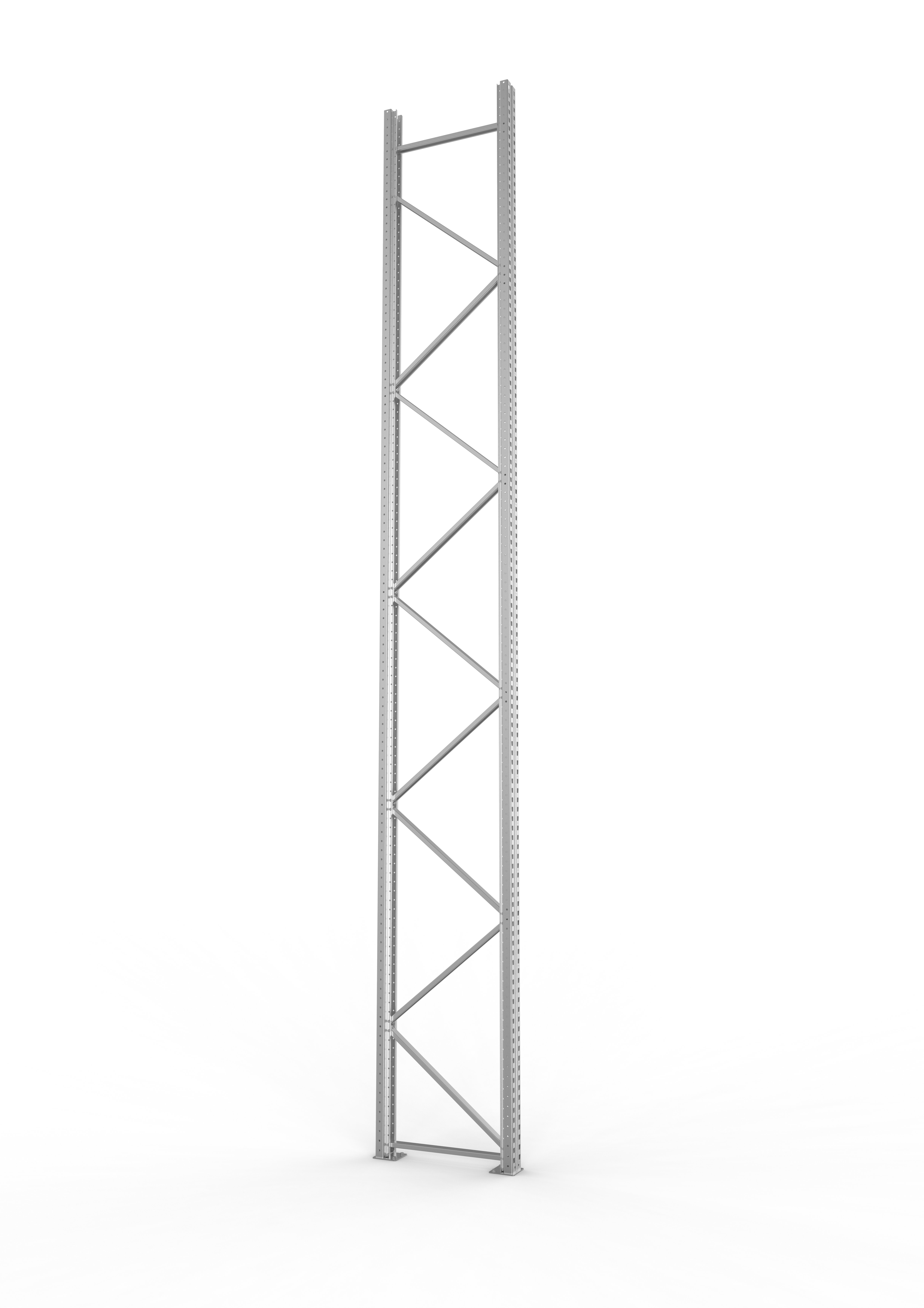Palettenregal Ständer 120/20 S – 600×80 cm, verzinkt