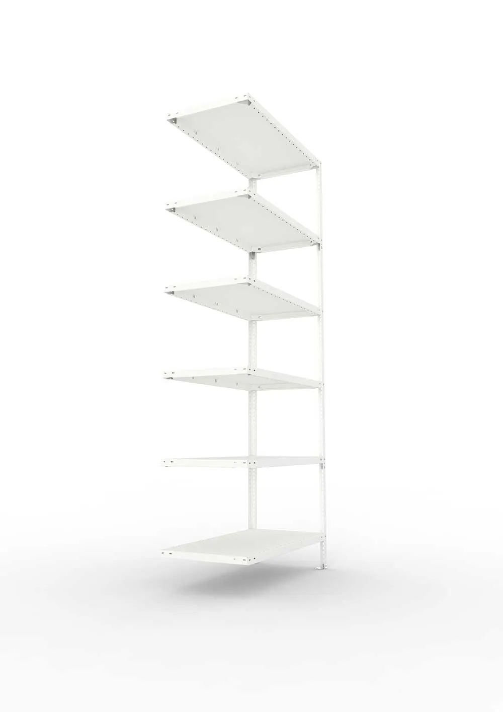Kellerregal Pro Schraubsystem Anbauregal 250×100×50 cm, 150 kg, 6 Böden