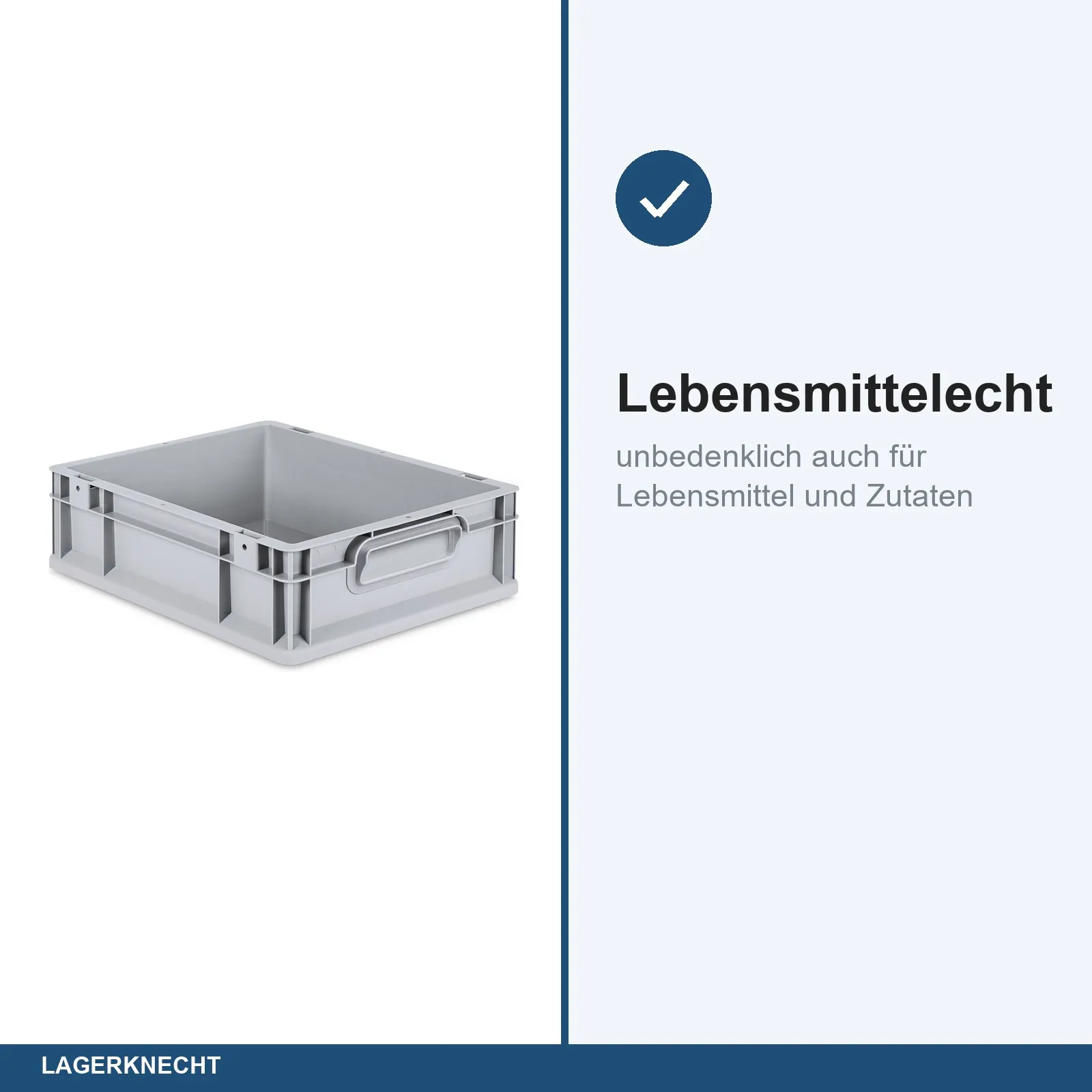 Eurobox 40x30x12 cm mit Scharnierdeckel, NextGen