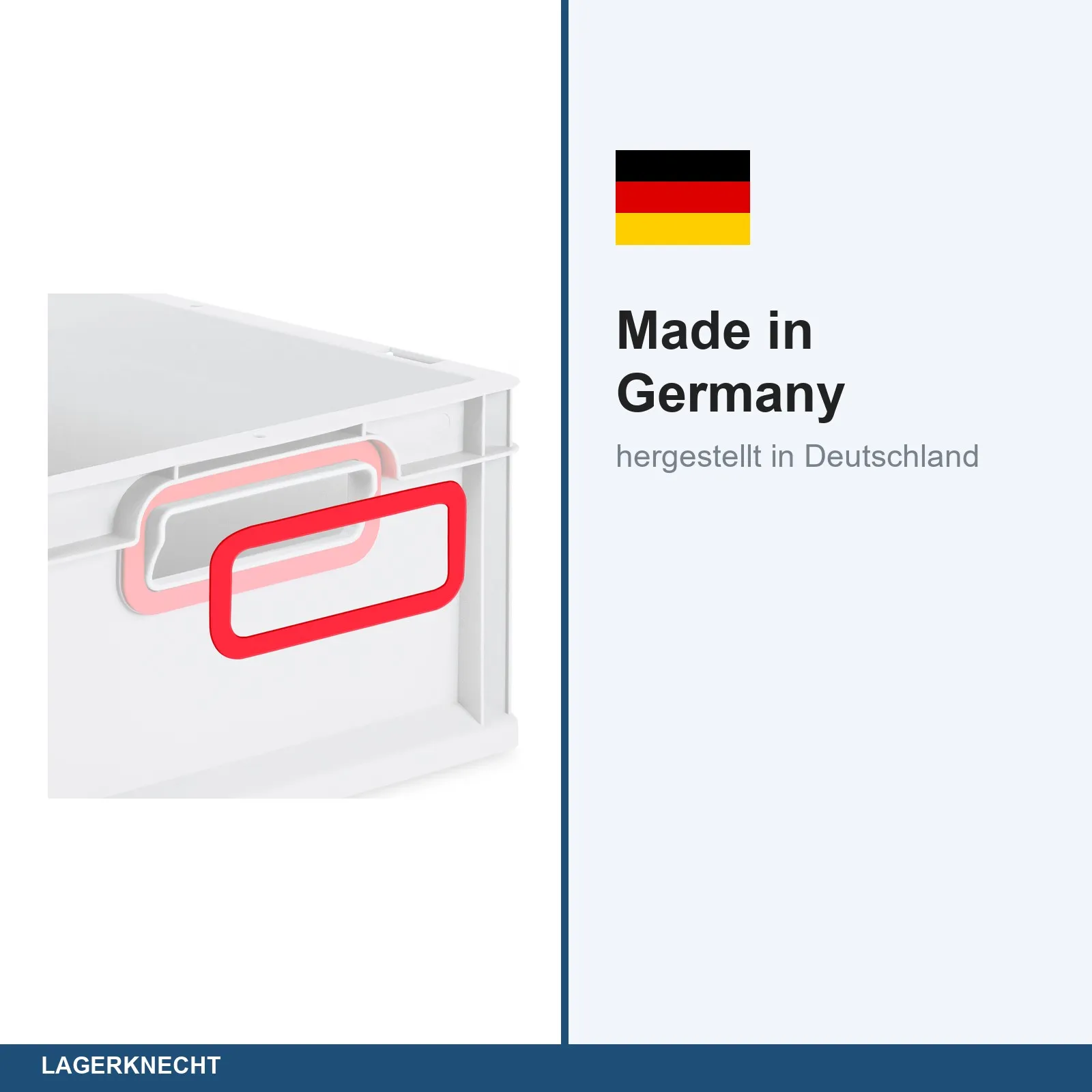 ColorClip Set - Farbring für Eurobox NextGen 2.0 - 1 Pack mit 2 Stück - Rot
