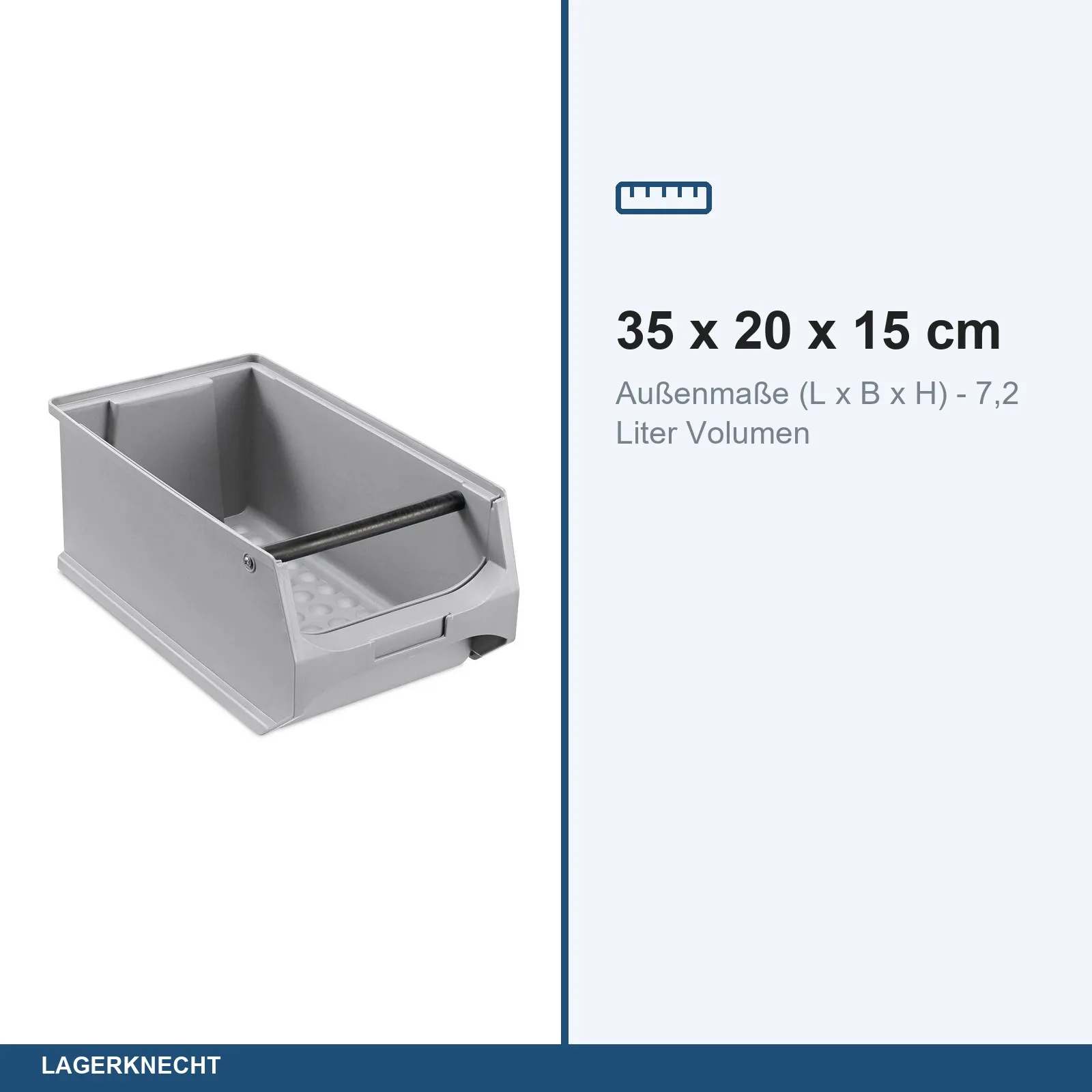 20x Sichtlagerbox 4.1 - grau