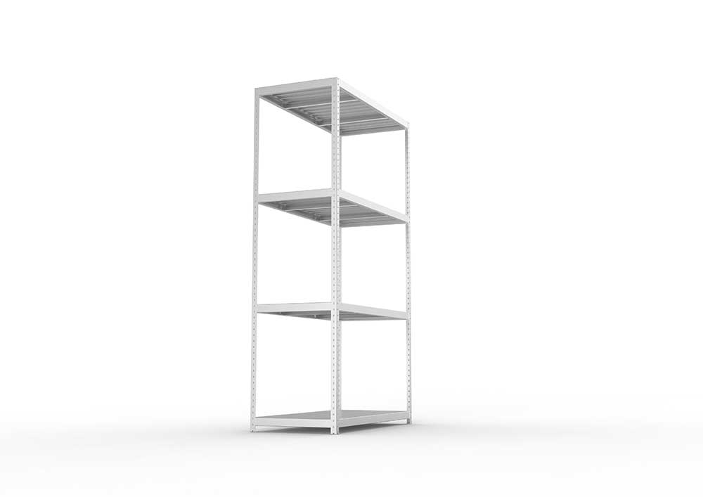 Schwerlastregal Lagerknecht 2970 x 1700 x 800 vzk kpl. mit 4 Fachebenen mit Stahlpaneelen Variante