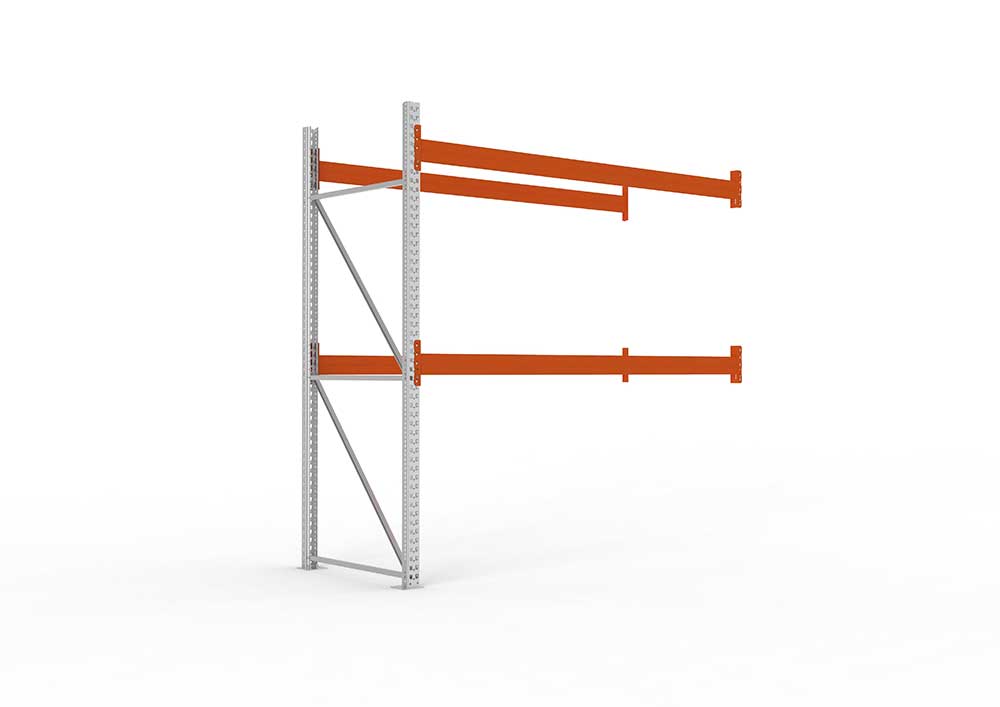 Palettenregal Anbaumodul – 270×278×110 cm, bis 1000 kg, 3 Ebenen