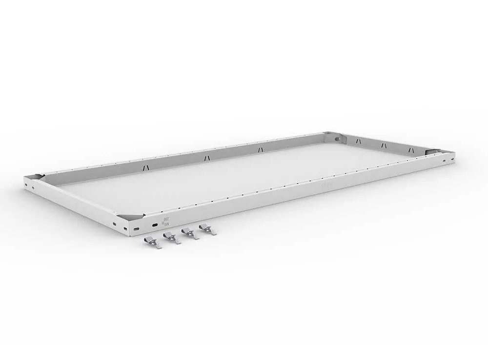 Metallregal Zusatzboden – 130×60 cm, 230 kg, RAL 7035