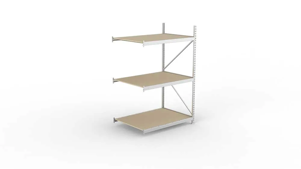 Weitspannregal Anbauregal 220×140×105 cm – Spanplatten, verzinkt
