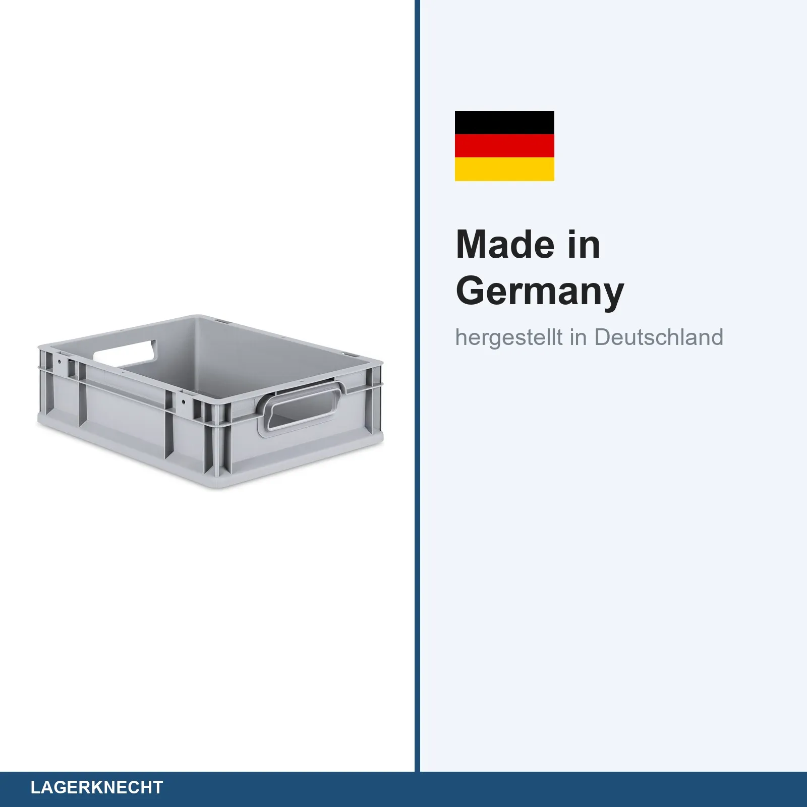 Eurobox 40x30x12 cm mit Scharnierdeckel, NextGen