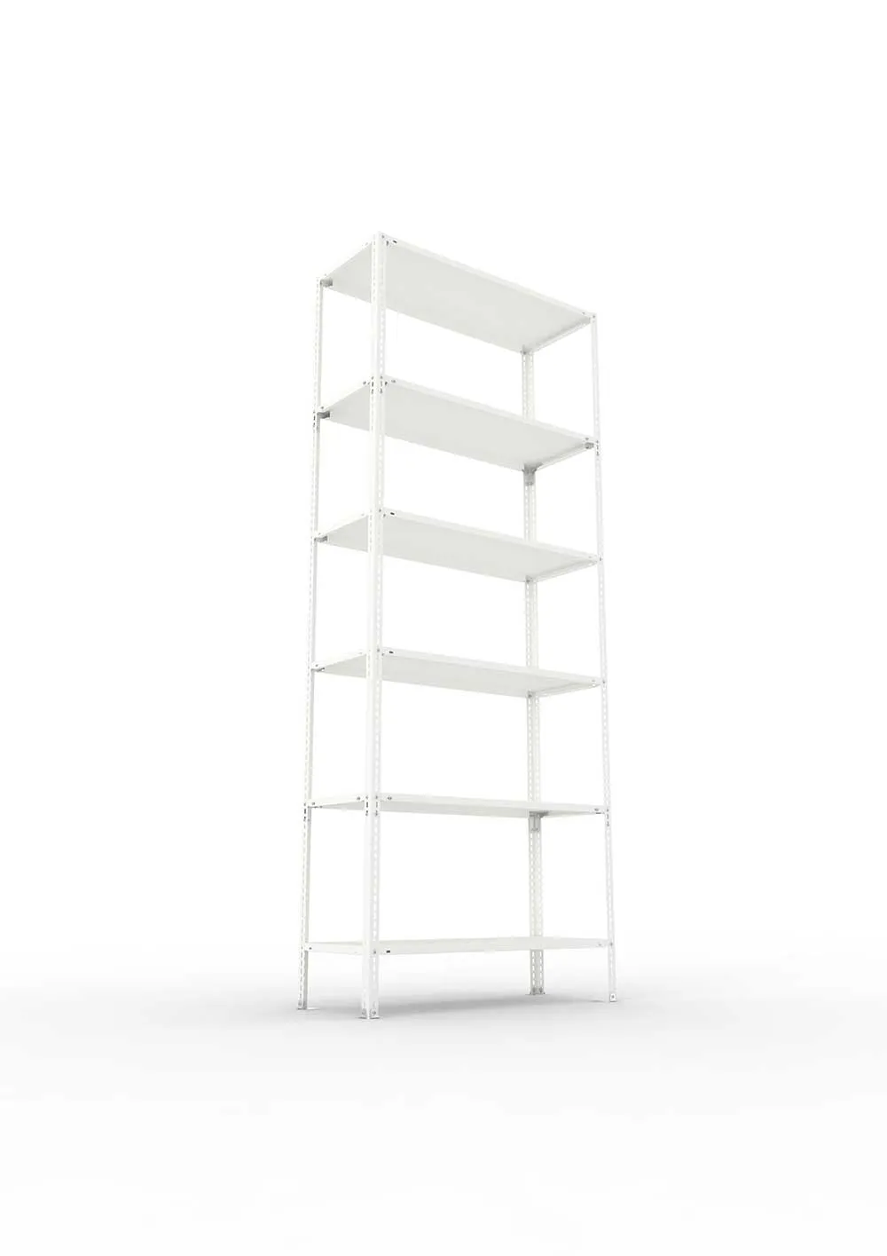 Kellerregal Pro Schraubsystem Grundregal 250×100×40 cm, 80 kg, 6 Böden