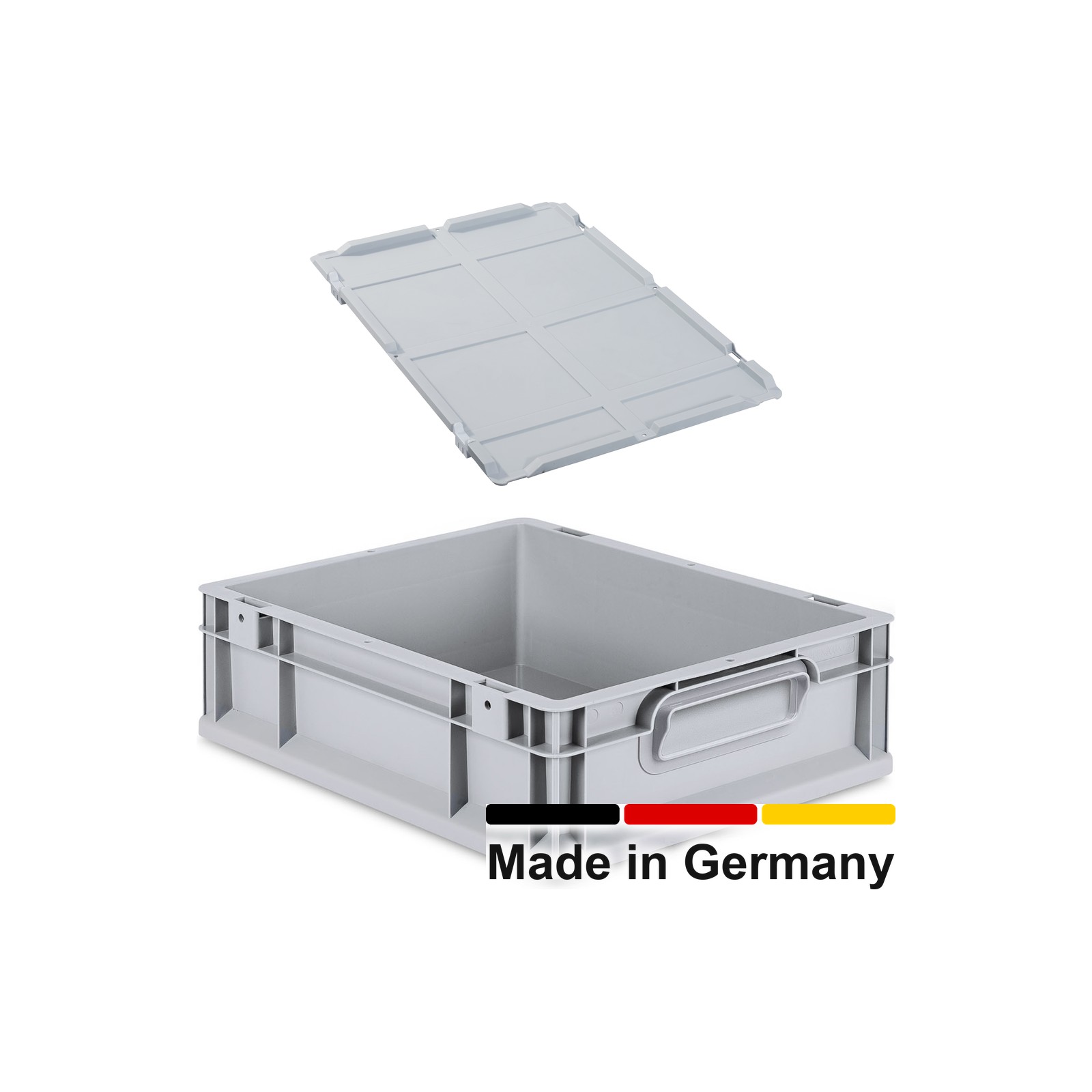 Eurobox 40x30x12 cm mit Scharnierdeckel, NextGen