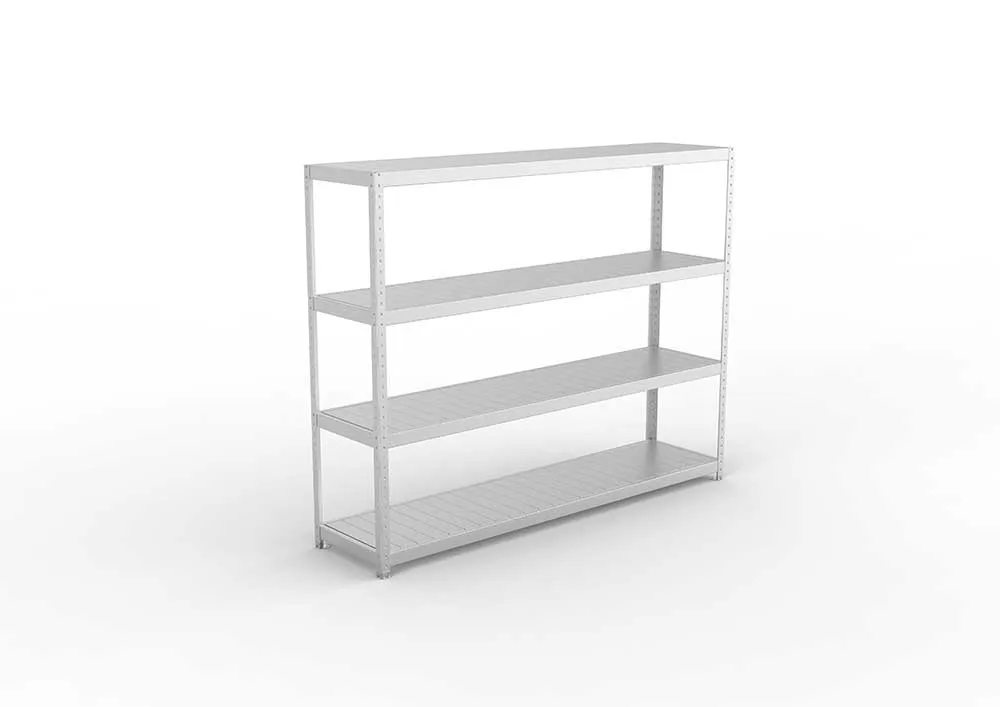 Schwerlastregal 197×250×60 cm – Stahlpaneele, verzinkt (Varianten)