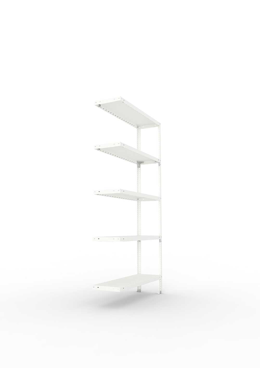 Kellerregal Pro Schraubsystem Anbauregal 200×100×30 cm, 100 kg, 5 Böden