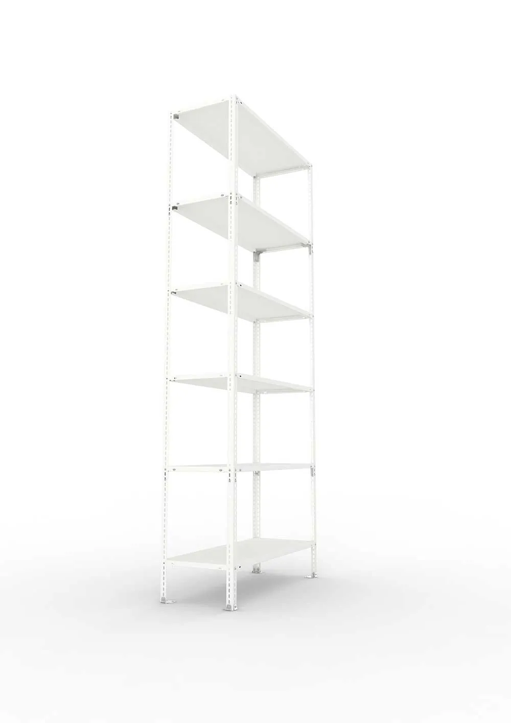 Kellerregal Pro Schraubsystem Grundregal 250×100×40 cm, 80 kg, 6 Böden