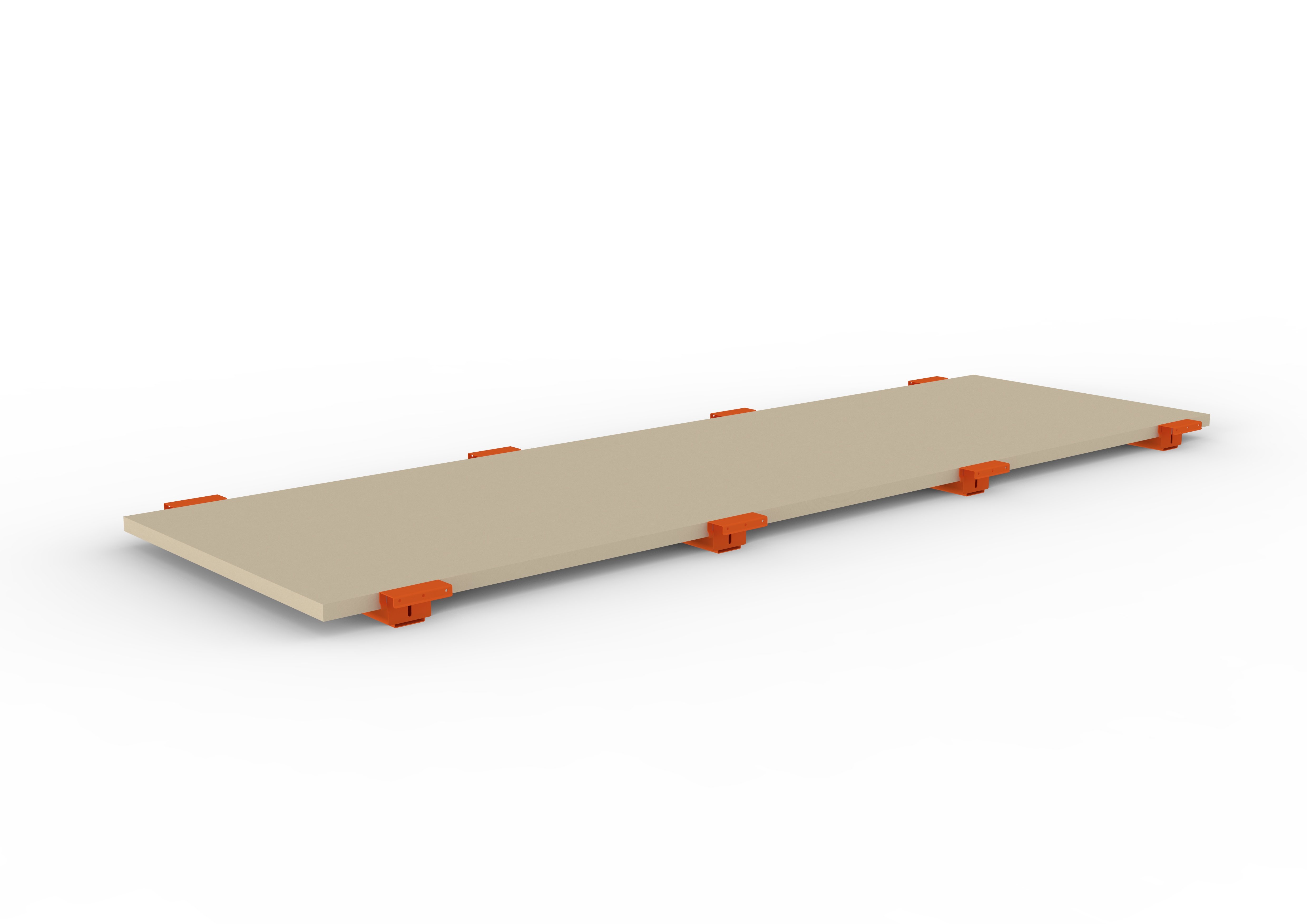 Palettenregal Spanplattenboden + Tiefenauflage 330×110 cm, 38 mm