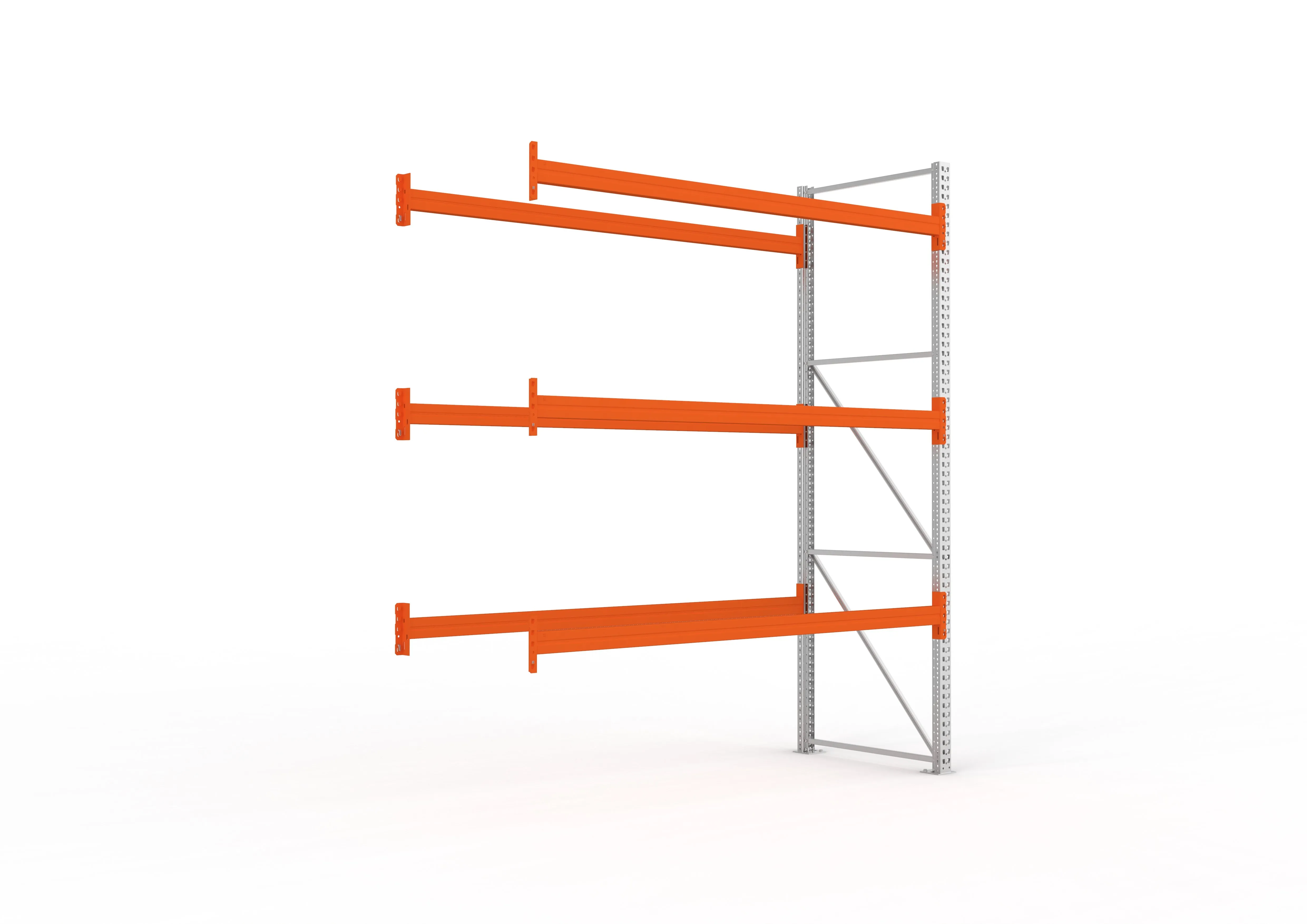 Palettenregal Anbaumodul – 330×278×110 cm, bis 800 kg, 4 Ebenen
