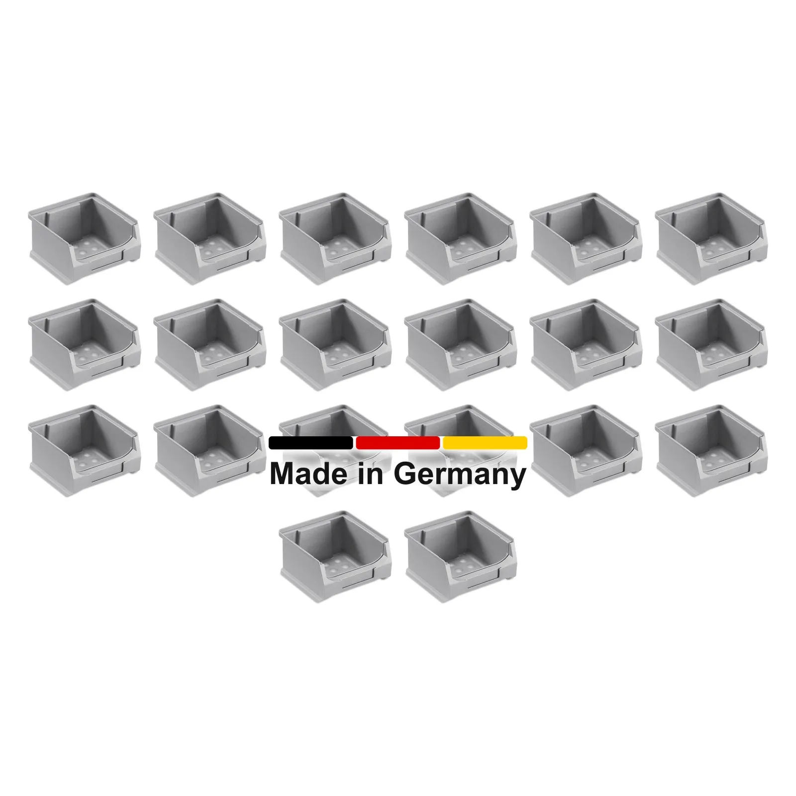 20x Sichtlagerbox 1.0 - grau