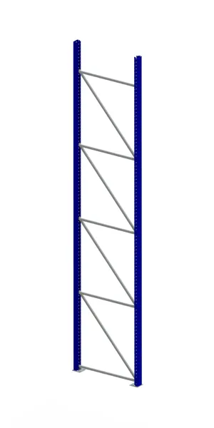 Palettenregal Ständer 100/20 S – 490×110 cm, RAL 5010