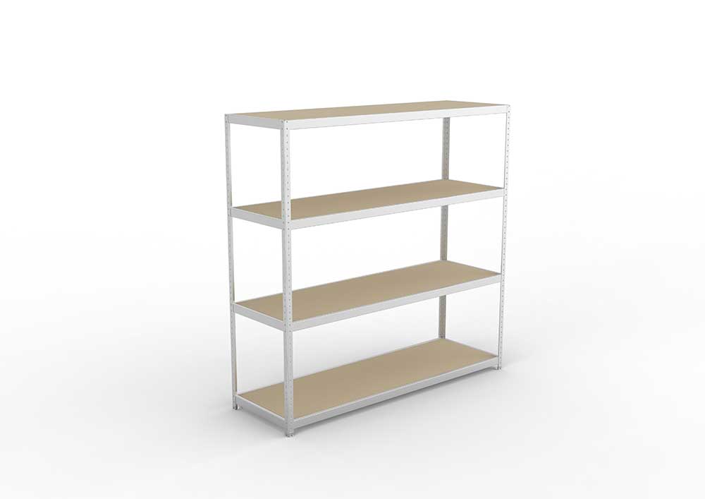 Schwerlastregal 247×250×80 cm – Spanplatten, verzinkt (Varianten)