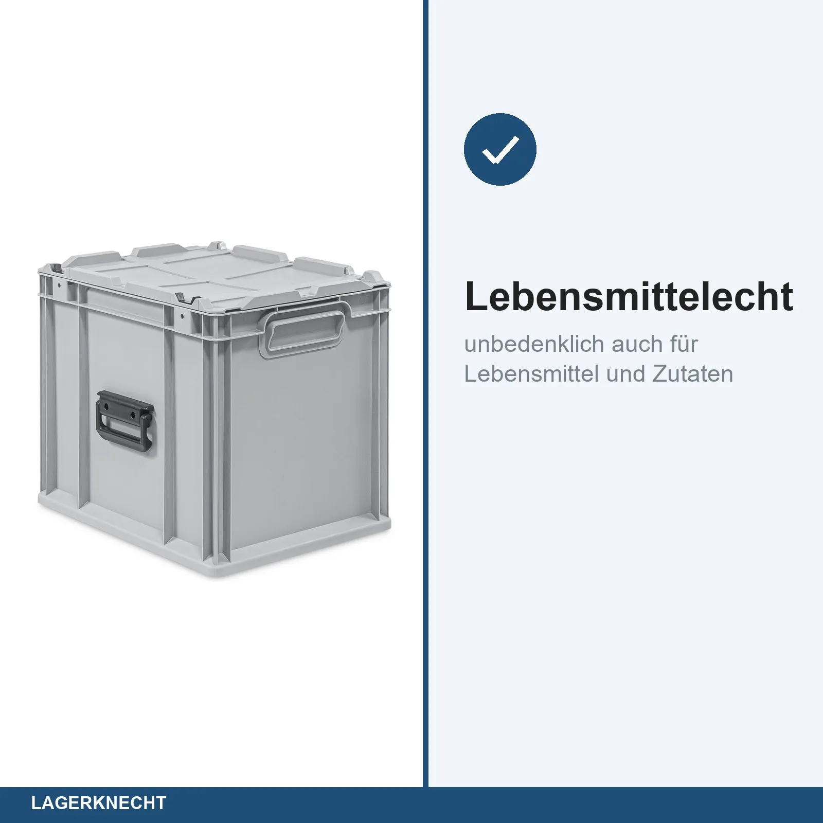 Eurokoffer 40x30x34 cm, NextGen Portable, Griffe geschl.