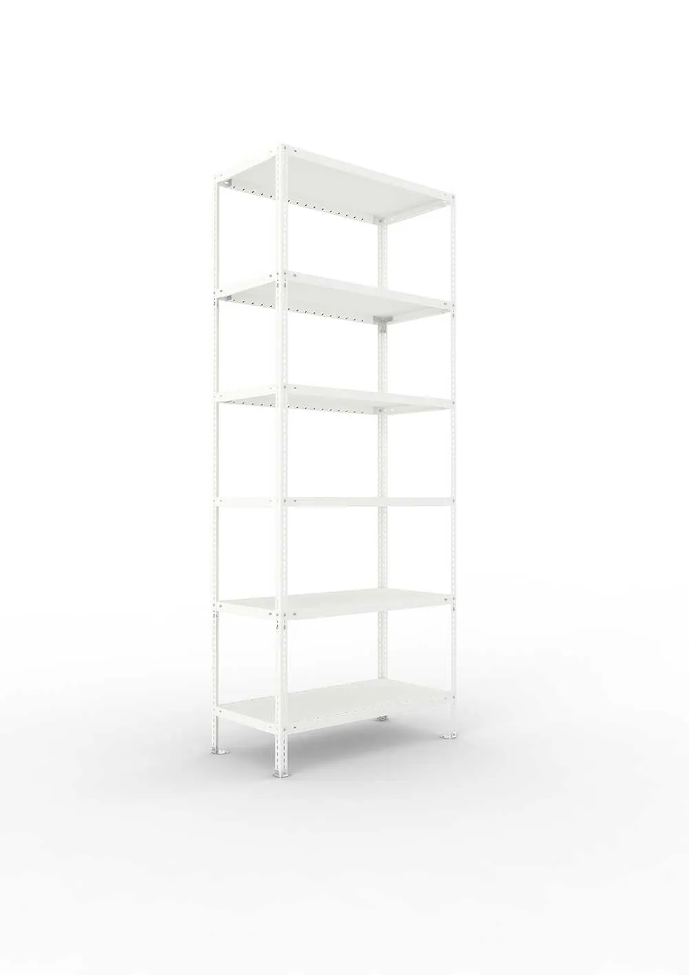 Kellerregal Pro Schraubsystem Grundregal 250×100×50 cm, 100 kg, 6 Böden