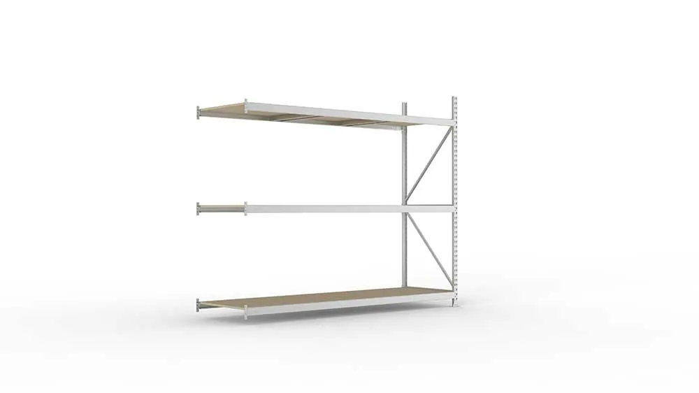 Weitspannregal Anbauregal 220×260×80 cm – Spanplatten, verzinkt