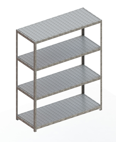 Schwerlastregal Lagerknecht 2470 x 2000 x 800 vzk kpl. mit 4 Fachebenen mit Stahlpaneelen Schwerlastregal Lagerknecht 2470 x 2000 x 800 vzk kpl. mit 4 Fachebenen mit Stahlpaneelen